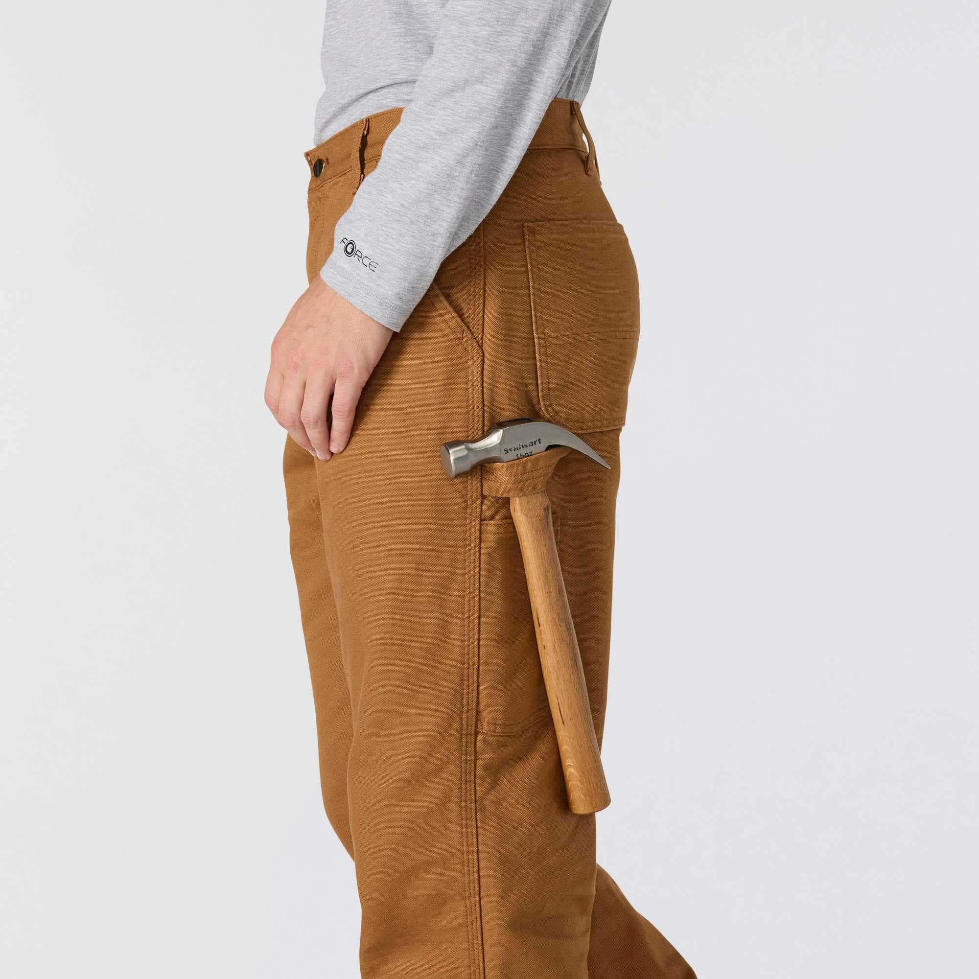 Loose Straight Washed Duck Lined Dungaree