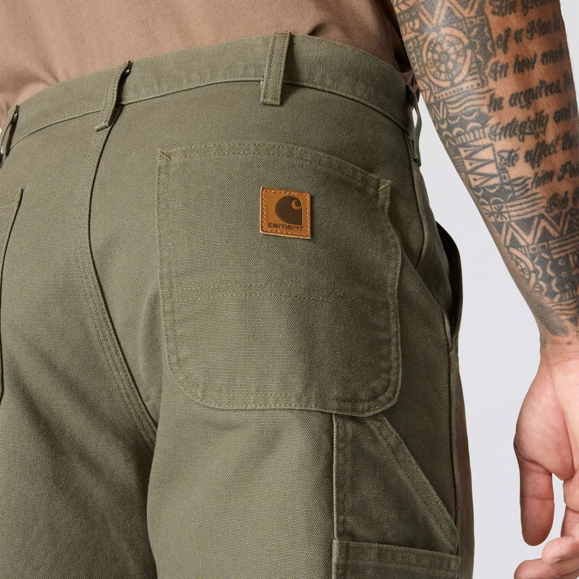 Loose Straight Washed Duck Dungaree