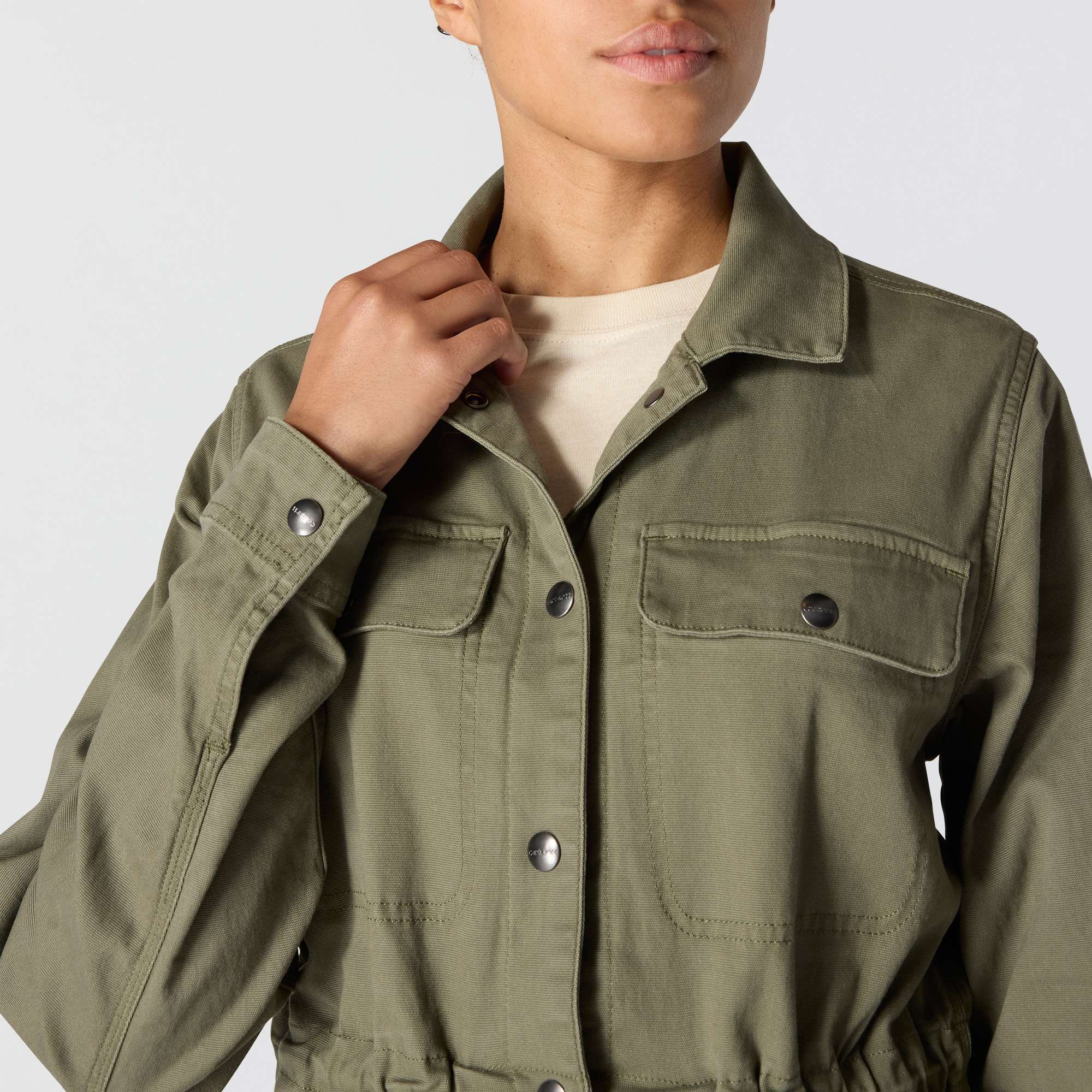 Women's TENCEL™ Fiber Series Relaxed Fit Canvas Coat - 1 Warm Rating