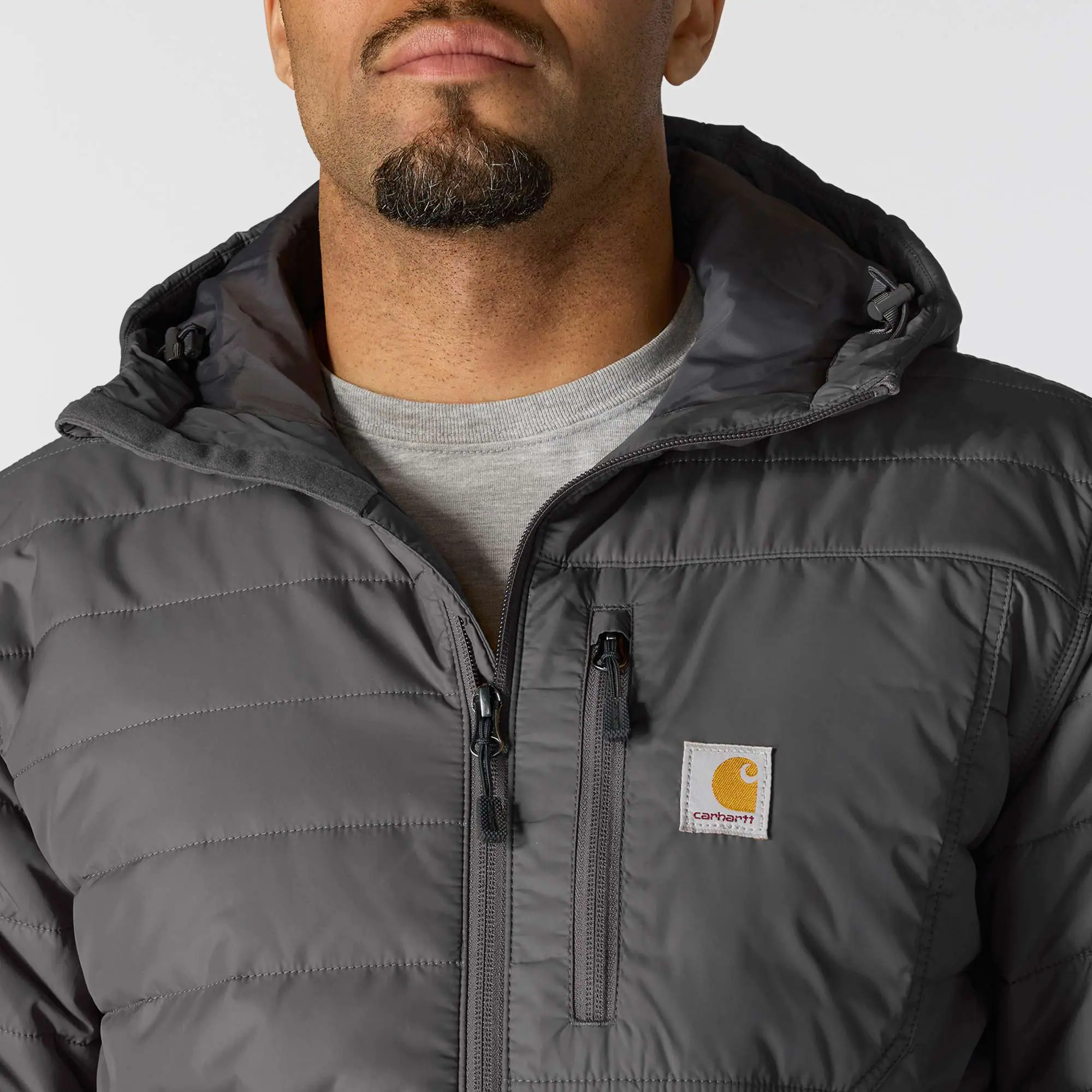 Rain Defender® Relaxed Fit Lightweight Insulated Hooded Jacket - 3 Warmest Rating