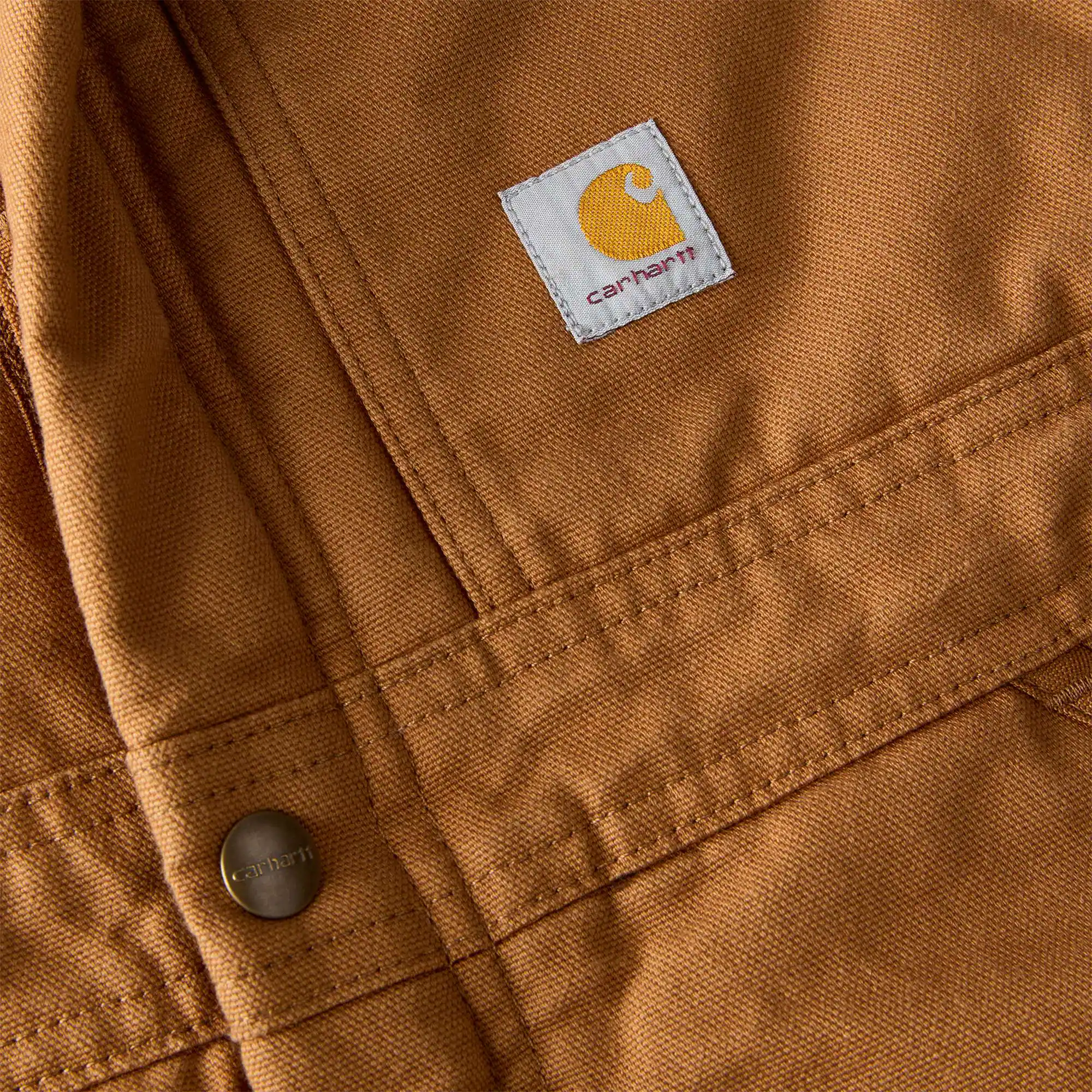 Women's Insulated Bib Overalls - Loose Fit - Washed Duck - 4 Extreme Warmth