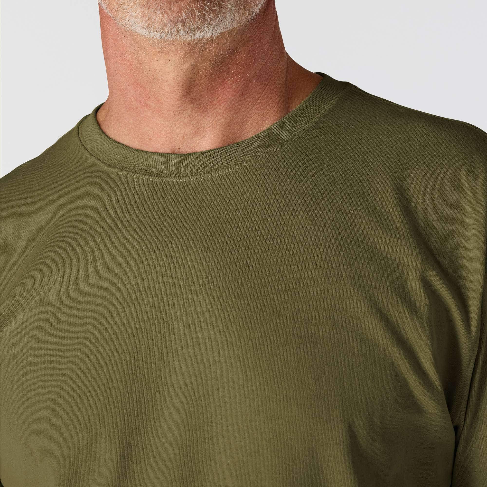 Loose Fit Heavyweight Long-Sleeve Logo Sleeve Graphic T-Shirt