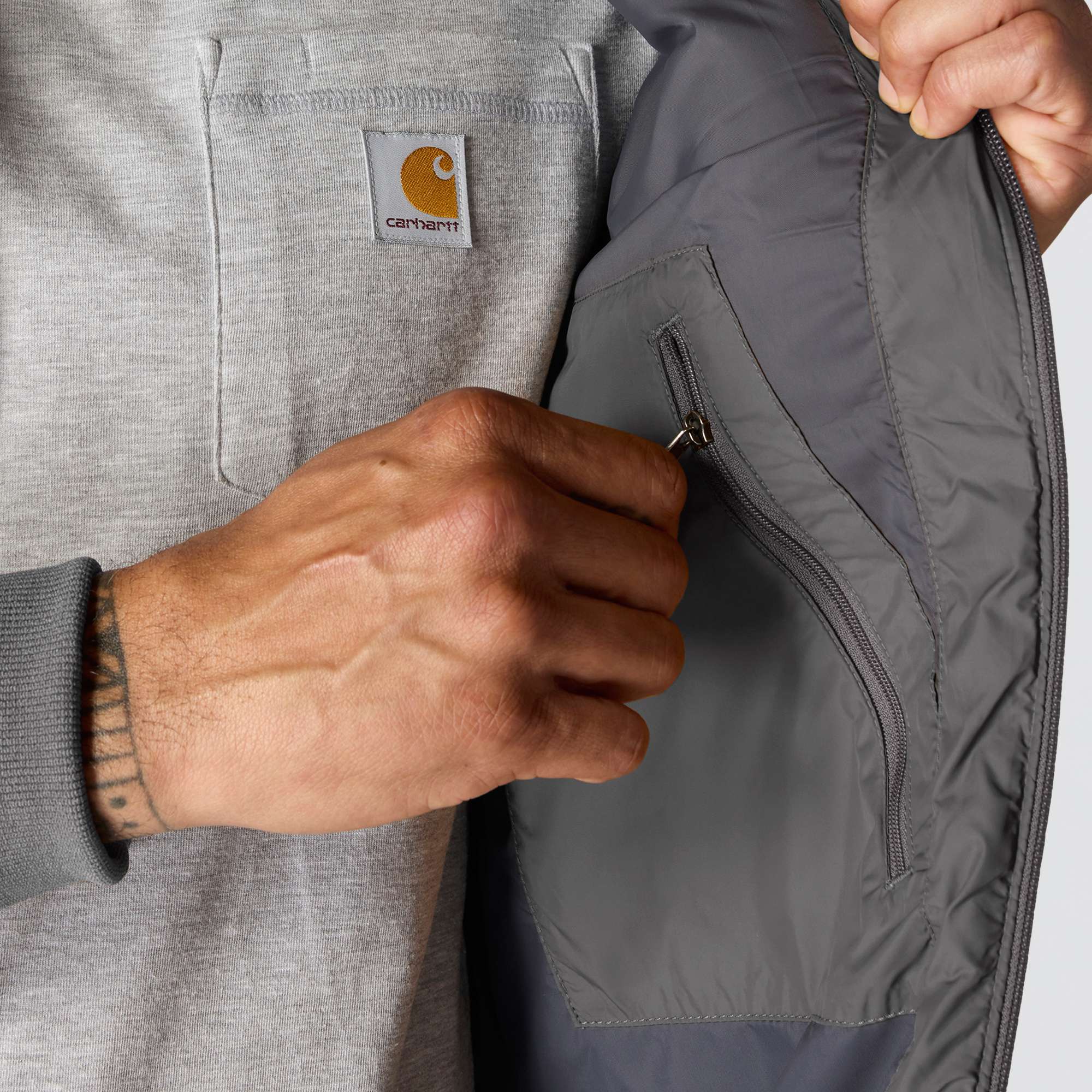 Rain Defender® Relaxed Fit Lightweight Insulated Hooded Jacket - 3 Warmest Rating