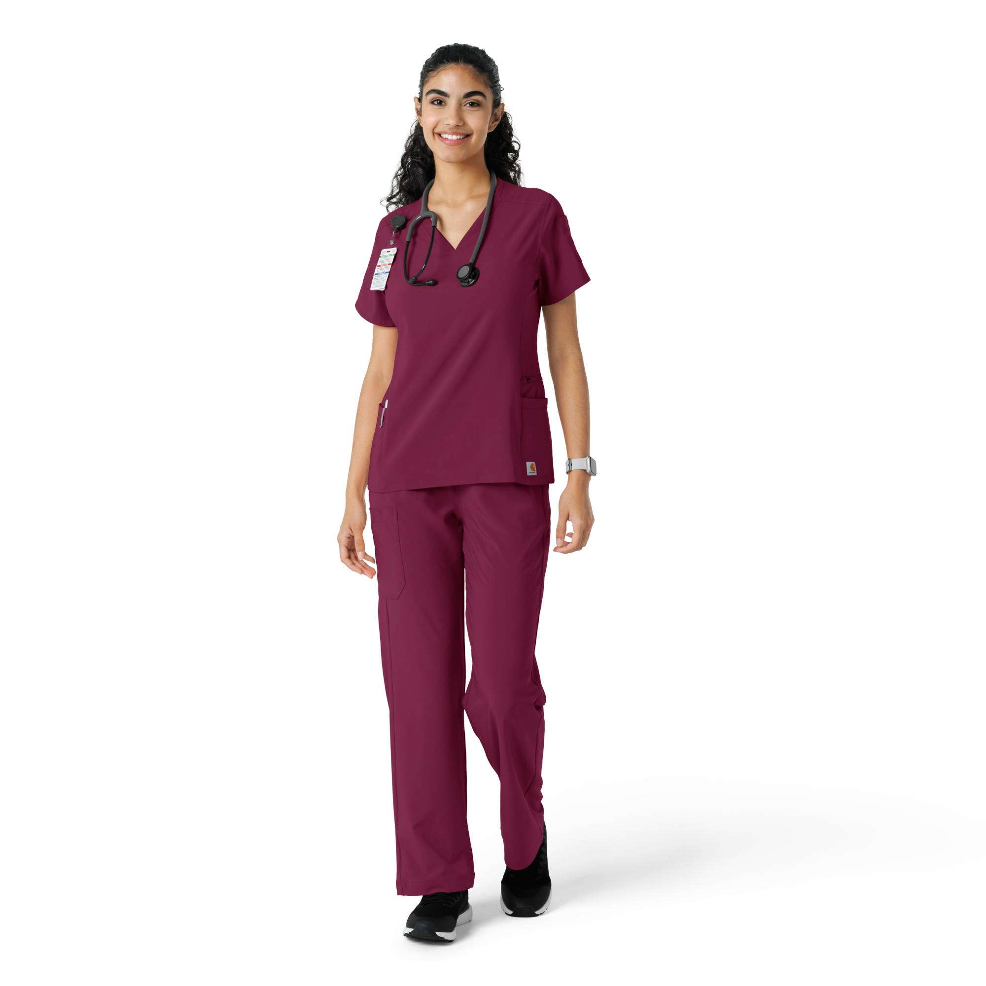 Women's Force Cross-Flex Knit Panel Scrub Top