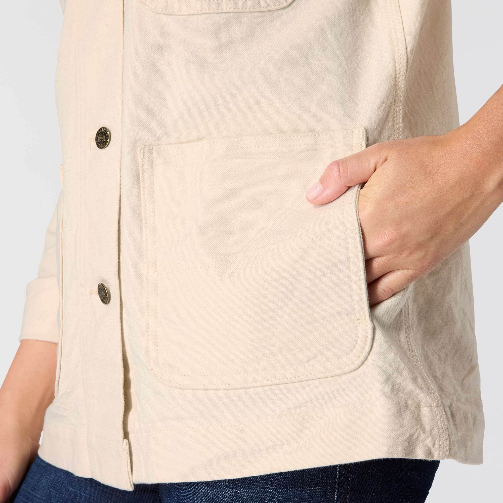 Women's Rugged Flex® Loose Fit Canvas Chore Coat - 1 Warm Rating