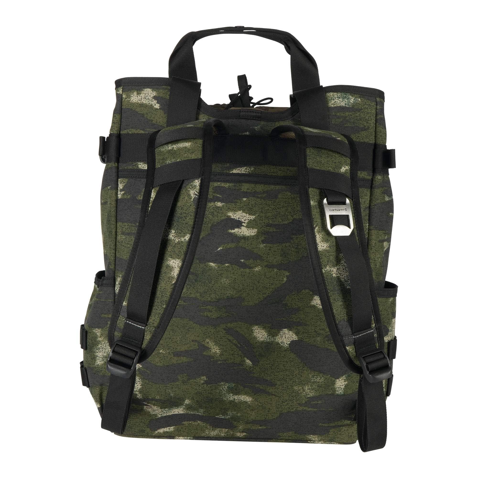 28L Nylon Cinch-Top Convertible Tote Backpack