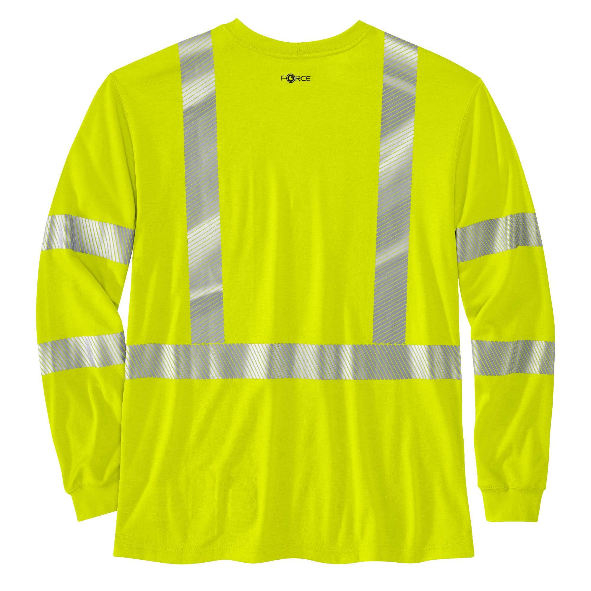 Flame-Resistant High-Visibility Force Midweight Long-Sleeve Class 3 Pocket T-Shirt