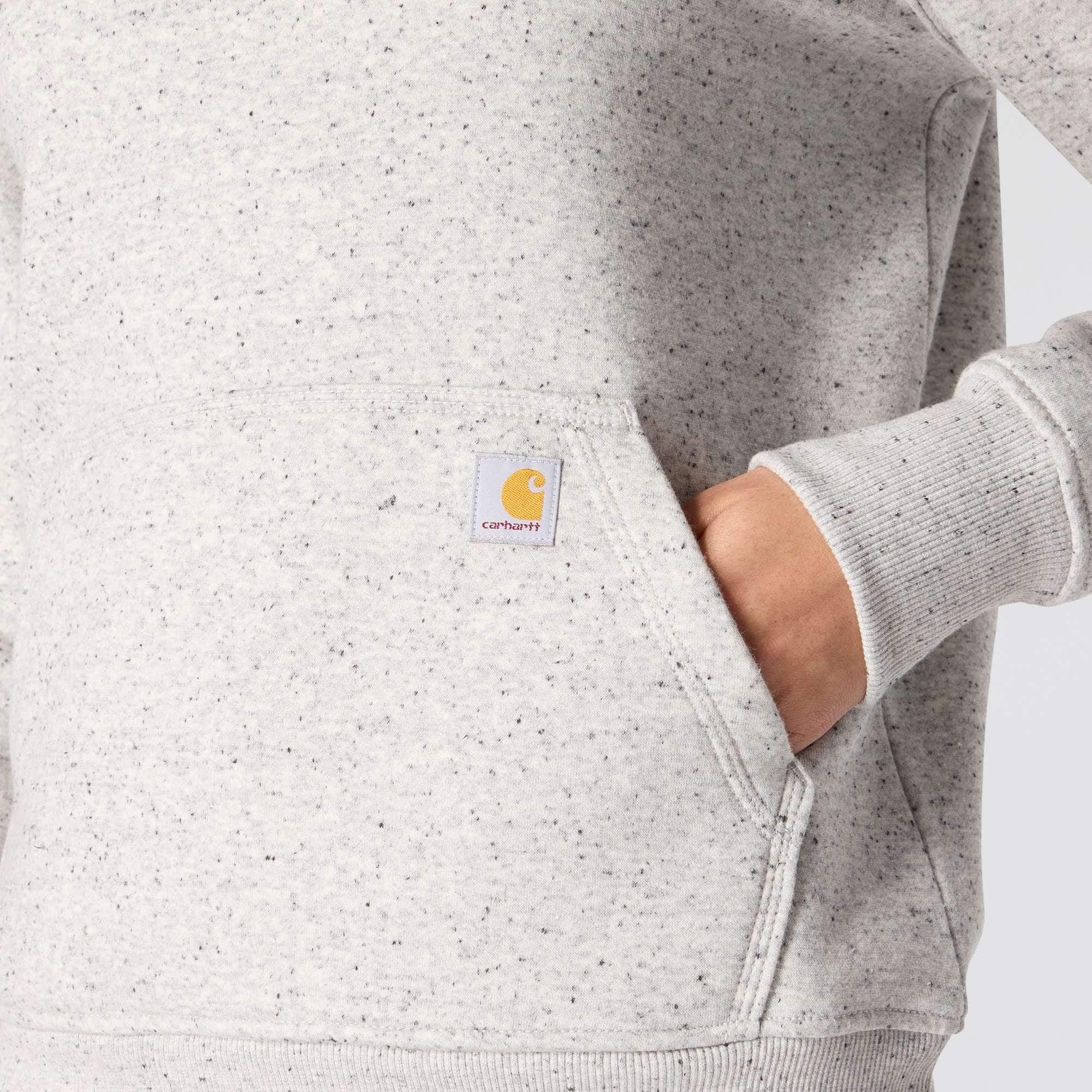 Women's Relaxed Fit Midweight Logo Sleeve Graphic Hoodie