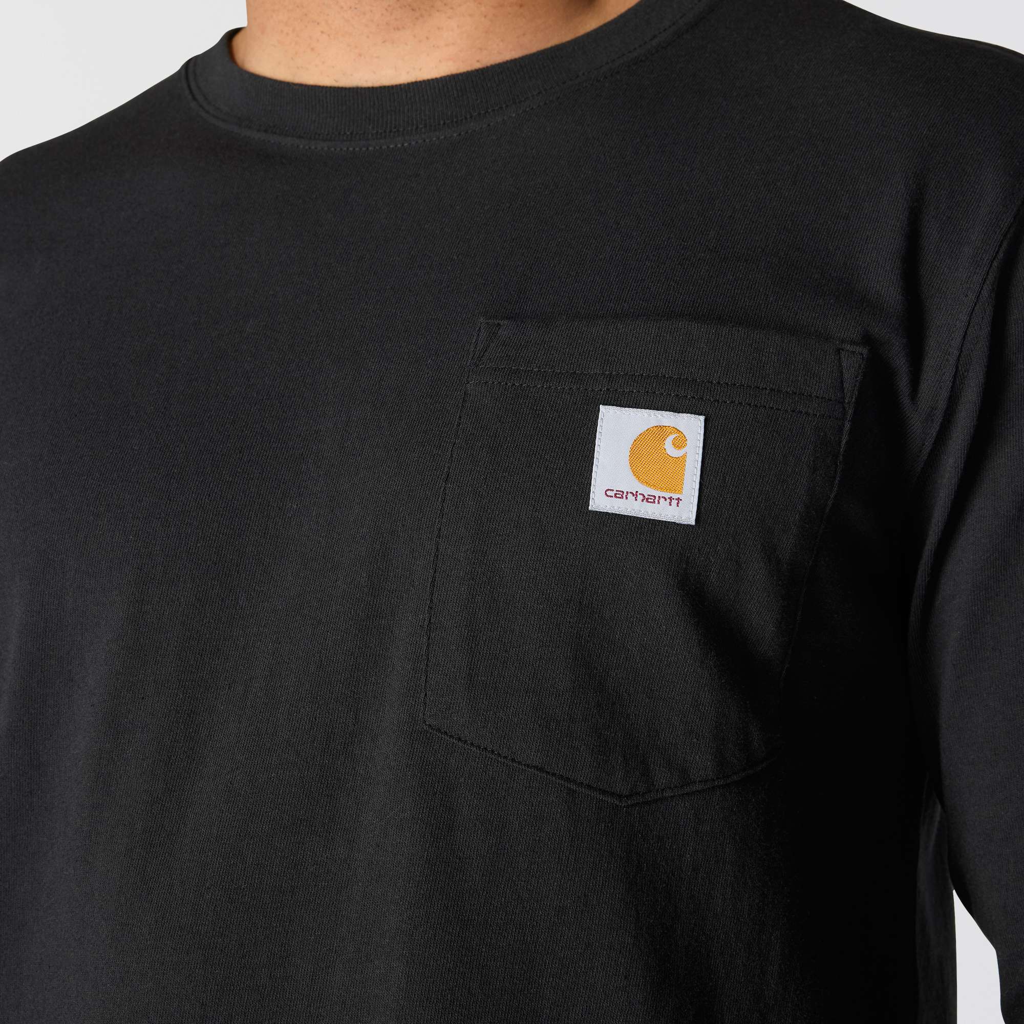 Relaxed Fit Heavyweight Long-Sleeve Pocket C Graphic T-Shirt