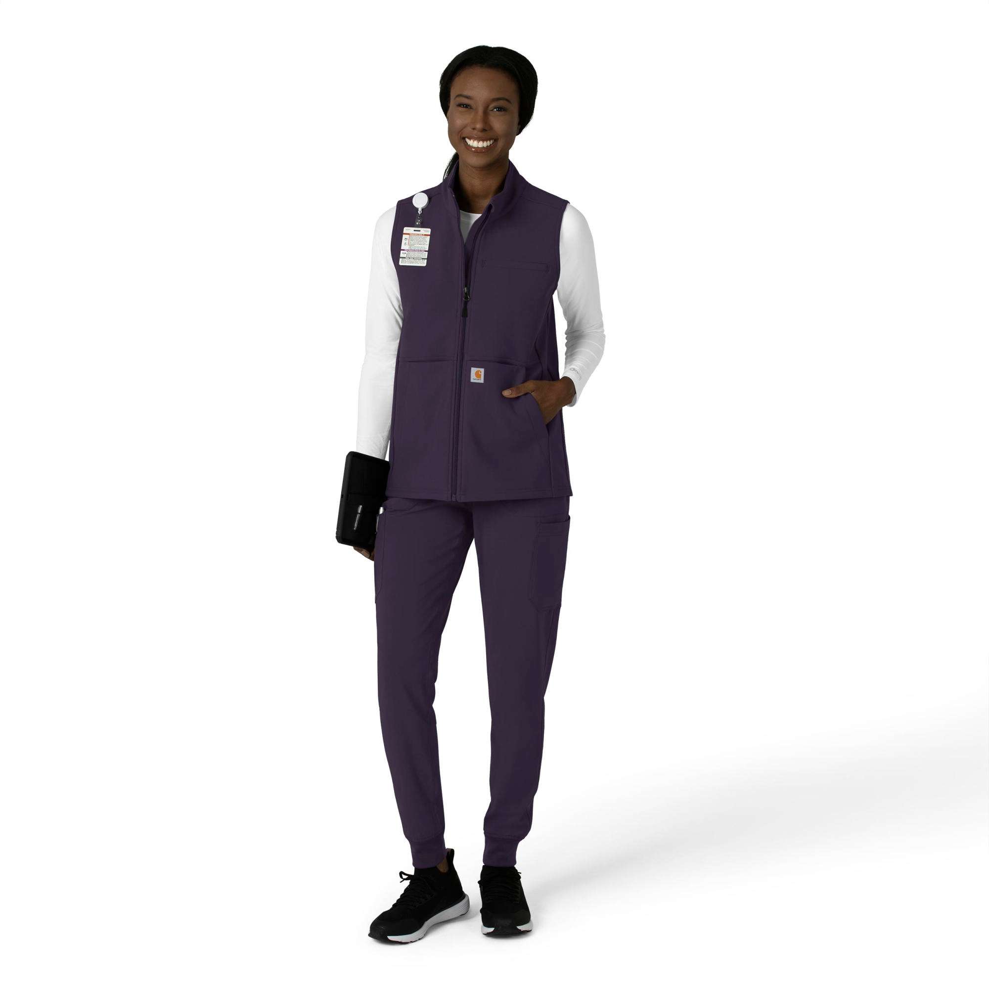 Women's Rugged Flex® Bonded Fleece Scrub Vest
