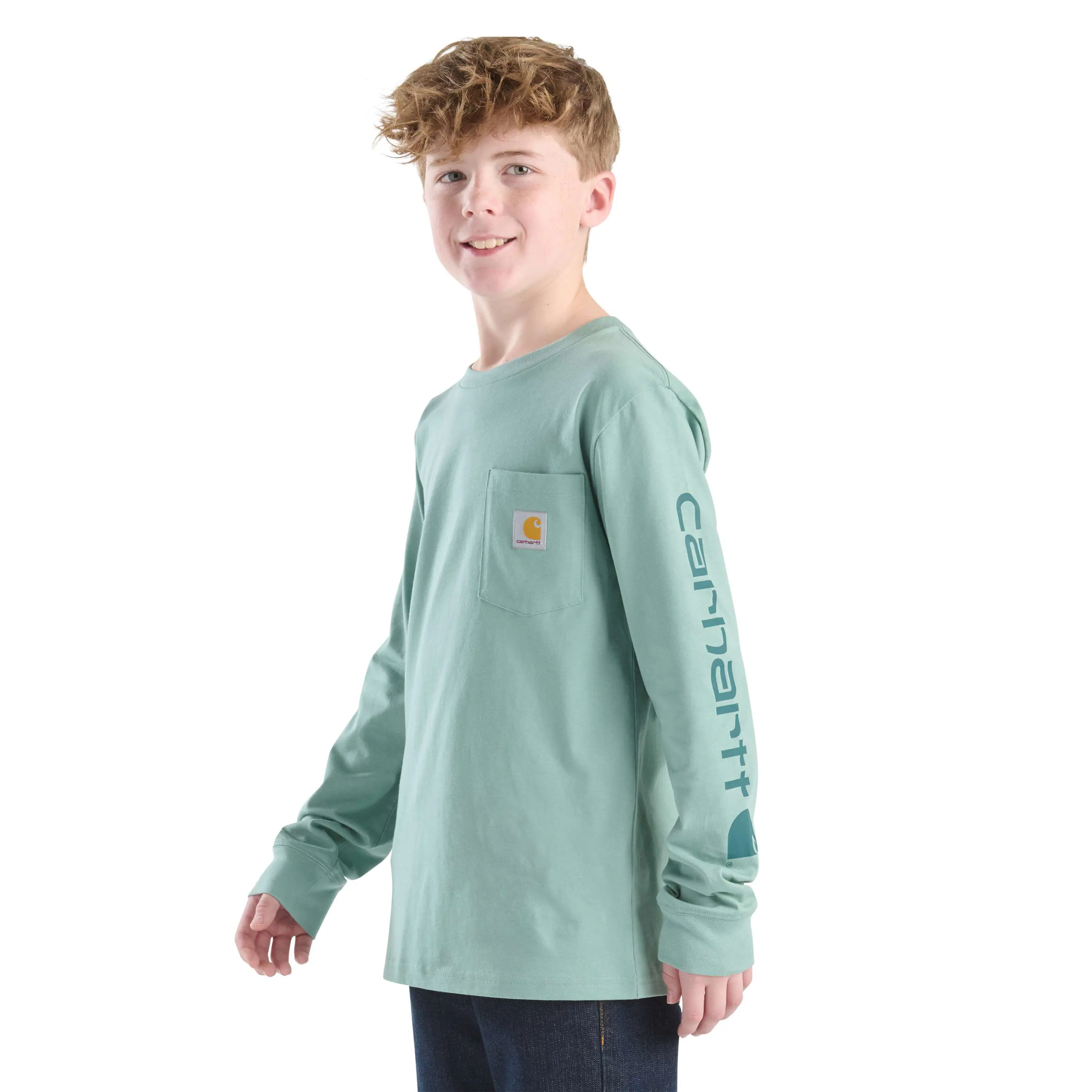Boys' Long Sleeve Graphic Pocket T-Shirt (Toddler/Child/Youth)
