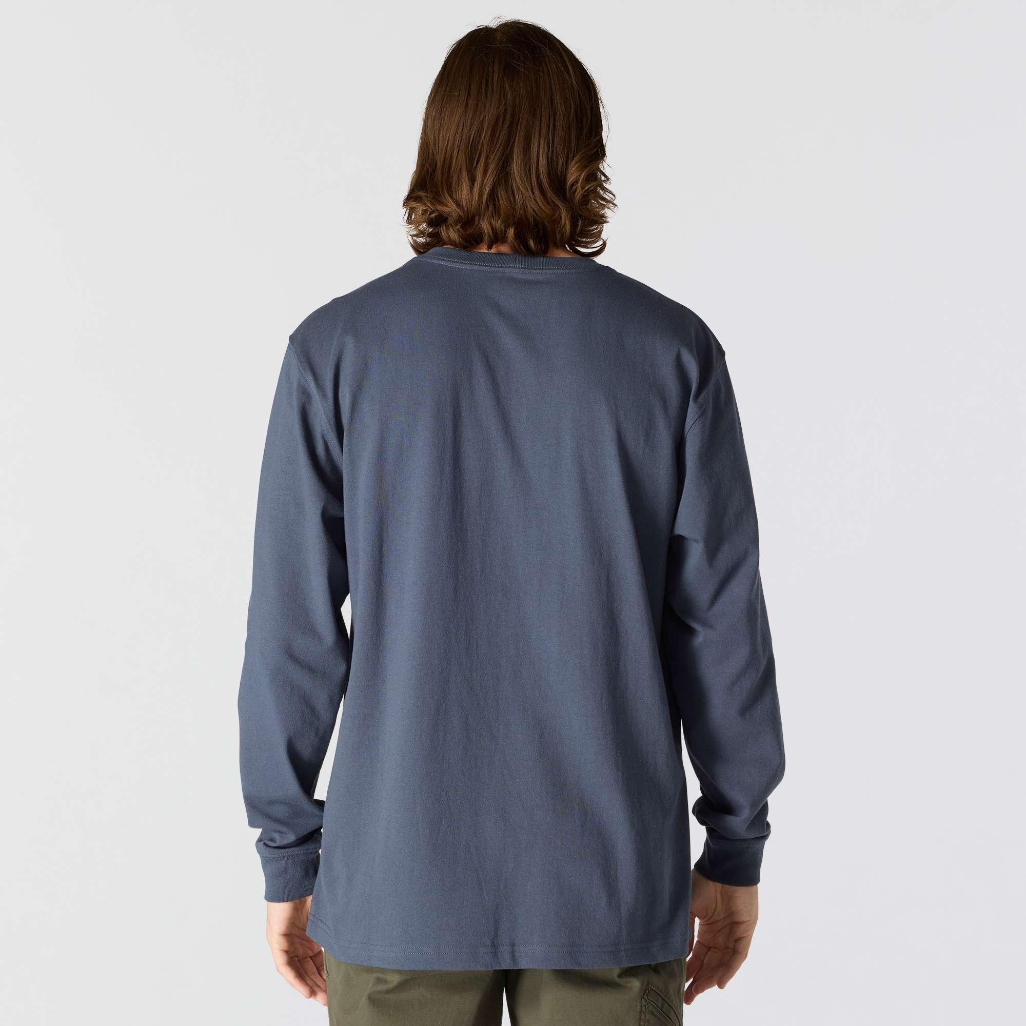 Loose Fit Heavyweight Long-Sleeve Script Graphic T-Shirt