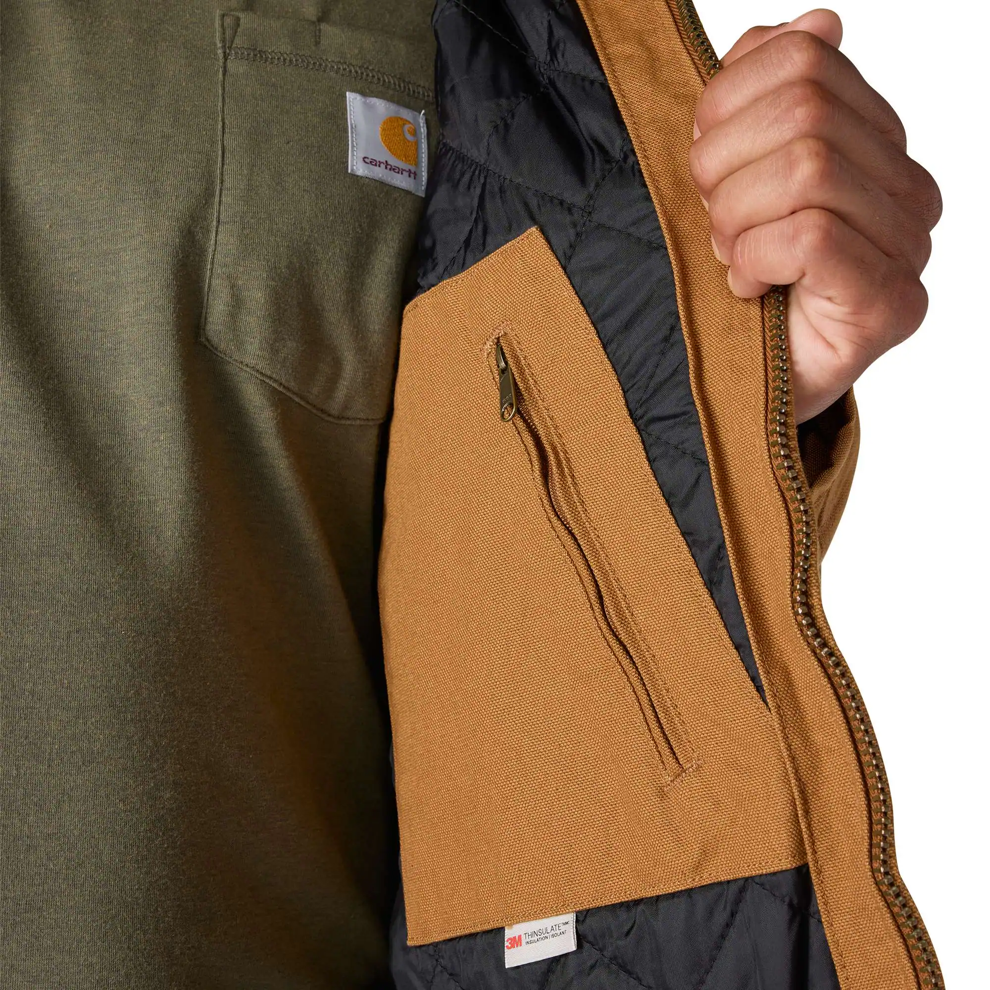 Men's Insulated Active Jac - Loose Fit - Washed Duck - 3 Warmest Rating