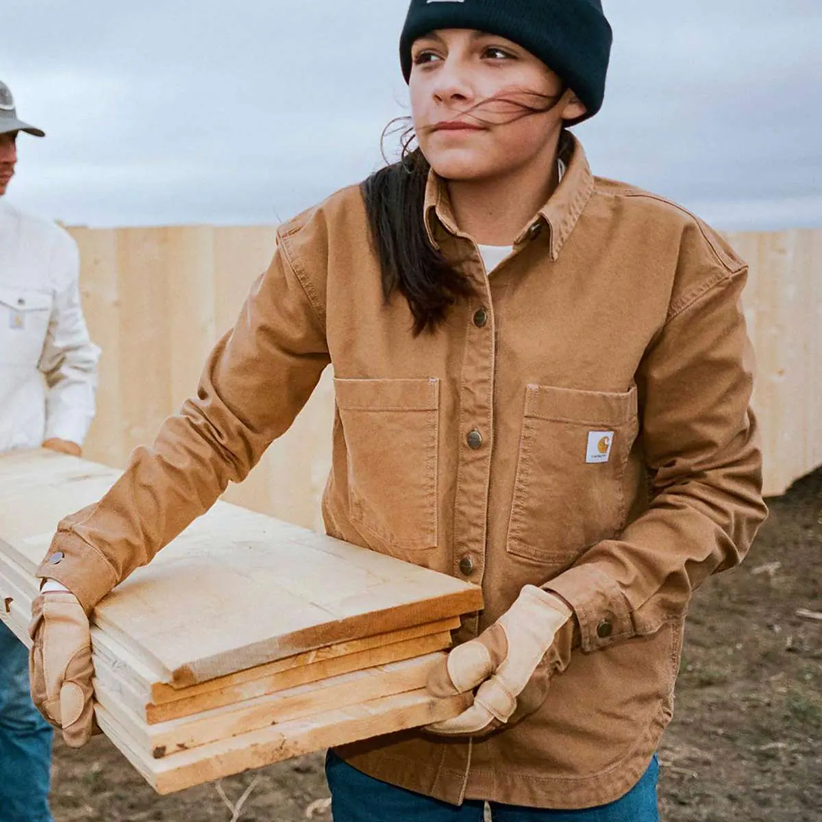 Women's Montana Rugged Flex® Loose Fit Heavyweight Duck Overshirt