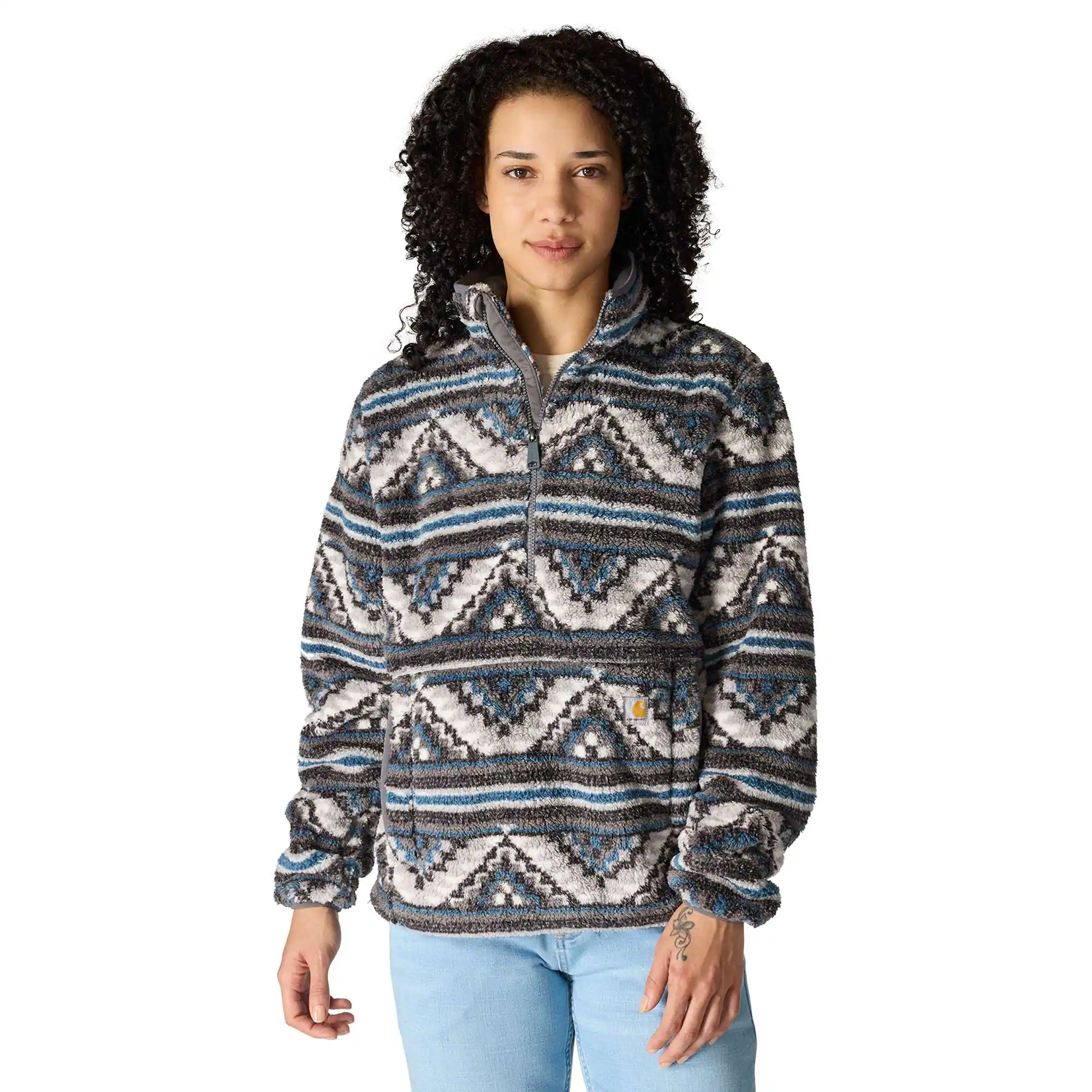 Women's Loose Fit Fleece Pullover - 3 Warmest Rating