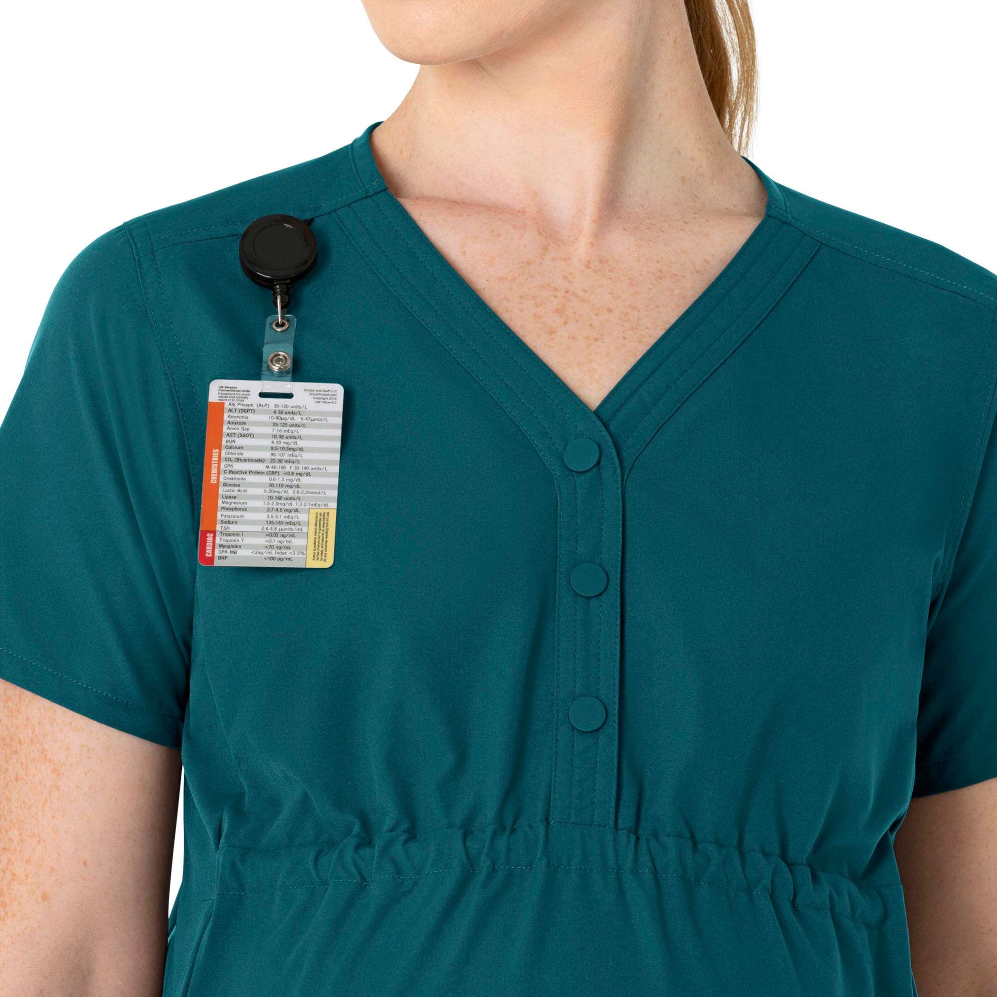Women's Force Essentials Henley Maternity Scrub Top