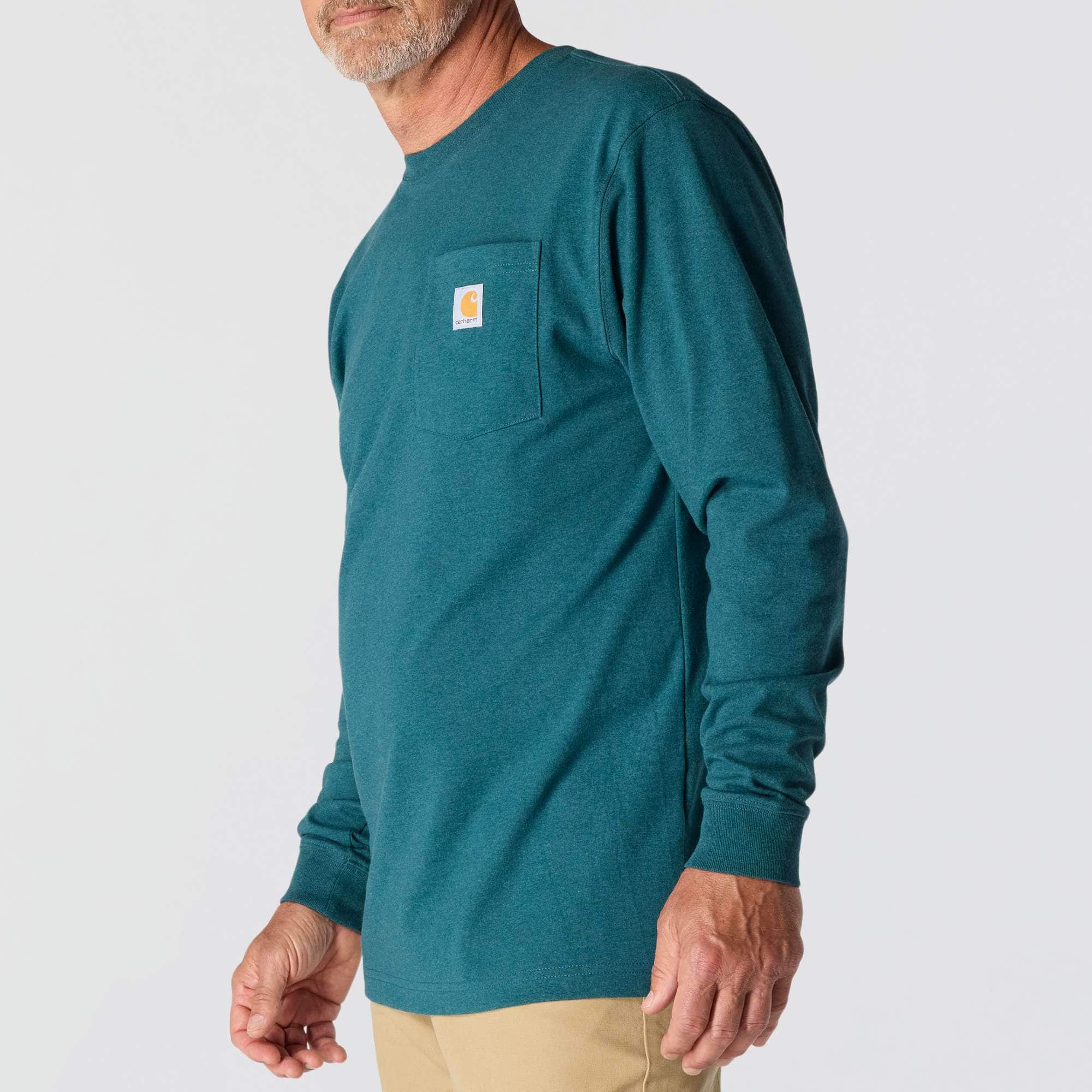 Loose Fit Heavyweight Long-Sleeve Pocket T-Shirt