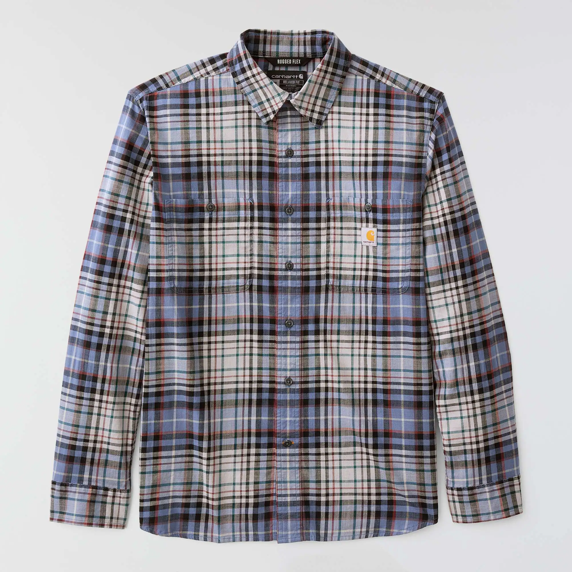 Rugged Flex™ Relaxed Fit Lightweight Long-Sleeve Plaid Shirt