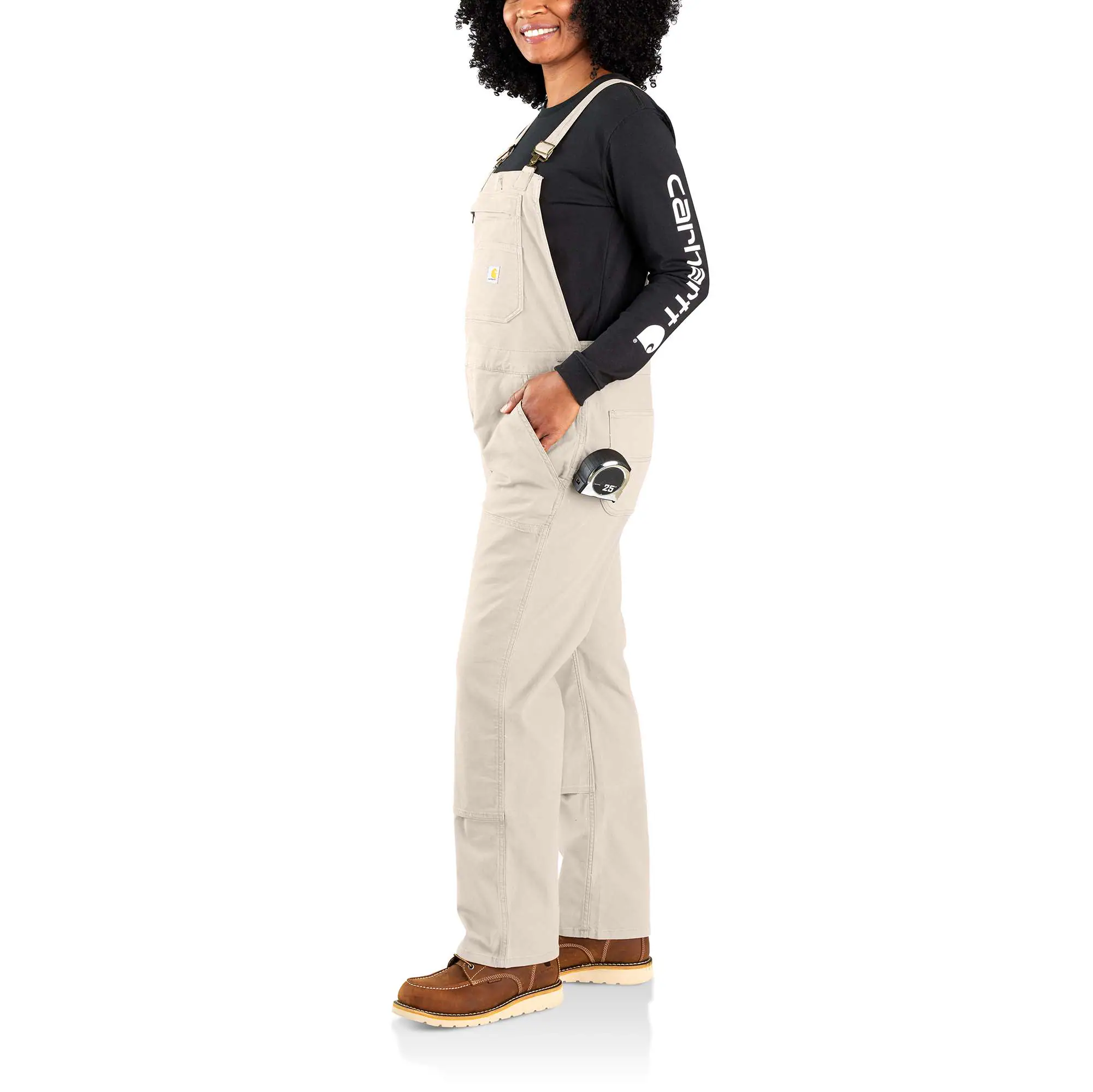 Women's Work Overall - Loose Fit - Canvas - Rugged Flex® - Double Knee