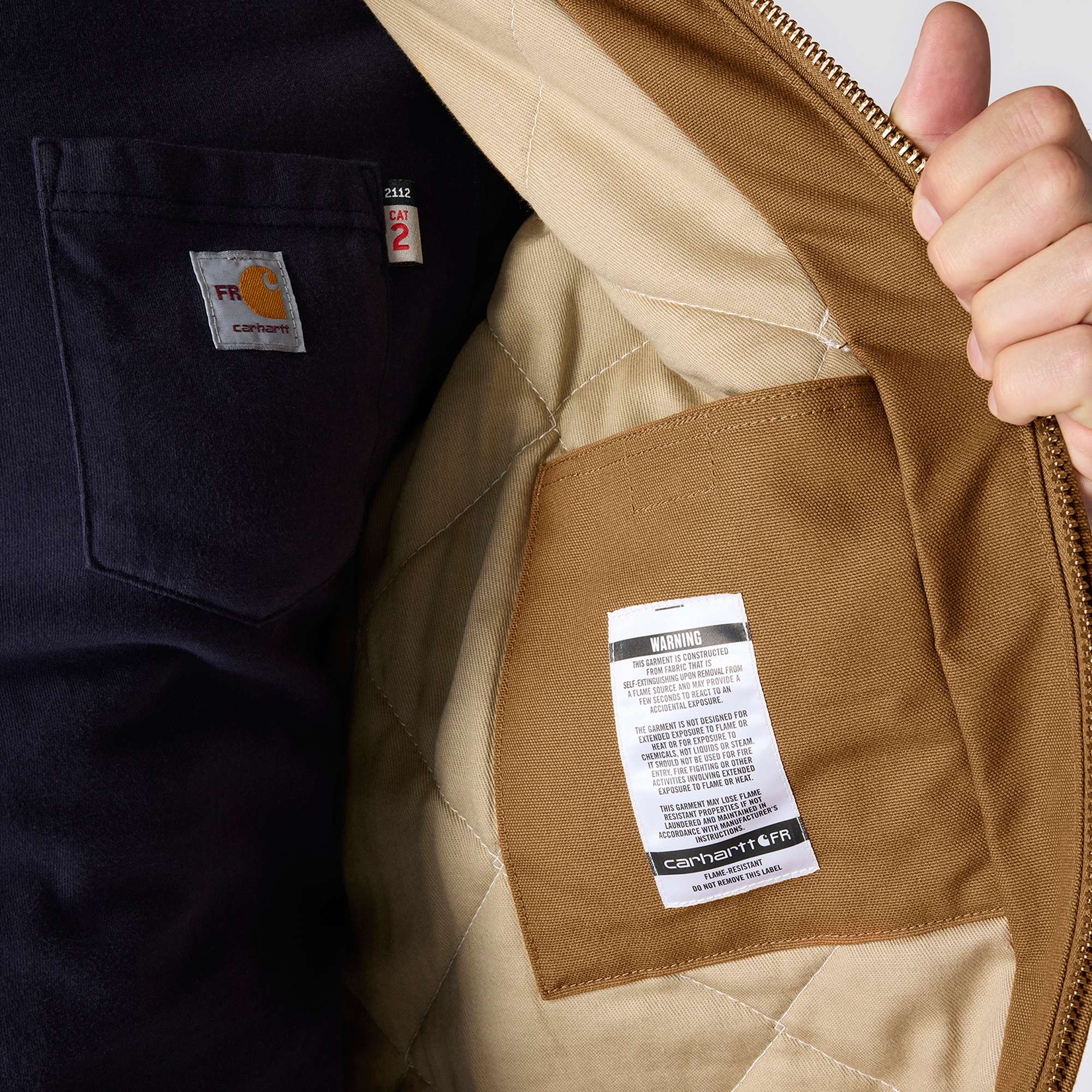 Flame Resistant Loose Fit Duck Insulated Active Jac