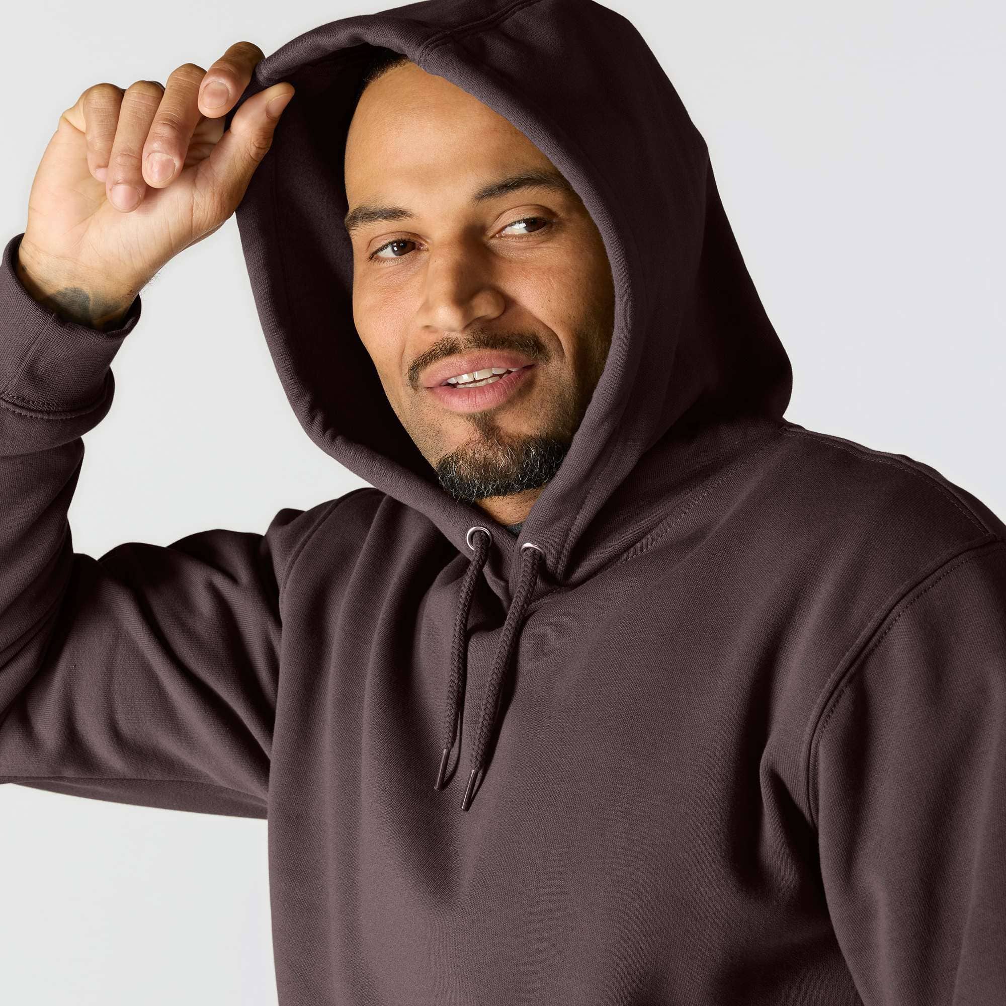 Loose Fit Midweight Logo Sleeve Graphic Hoodie