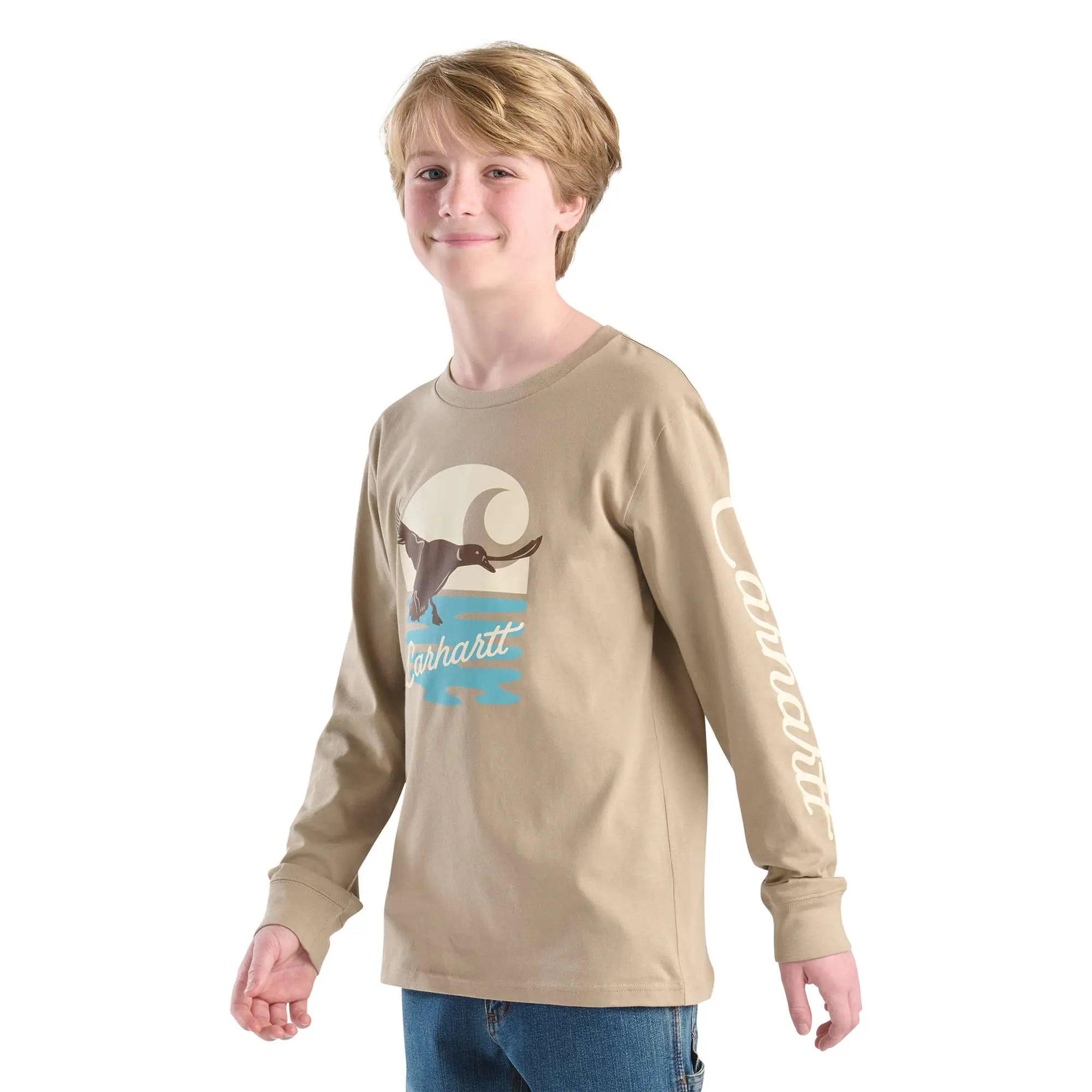 Boys' Long Sleeve Duck "C" T-Shirt (Child/Youth)