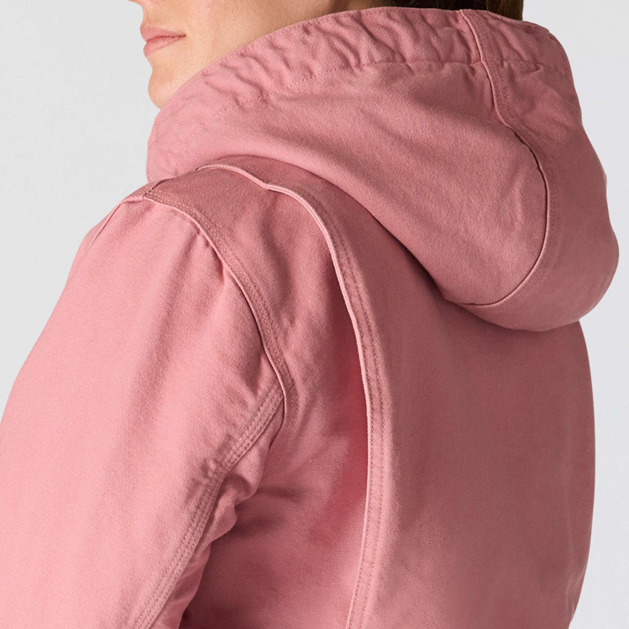 Women's Sherpa Lined Jacket - Loose Fit - Washed Duck - 3 Warmest Rating