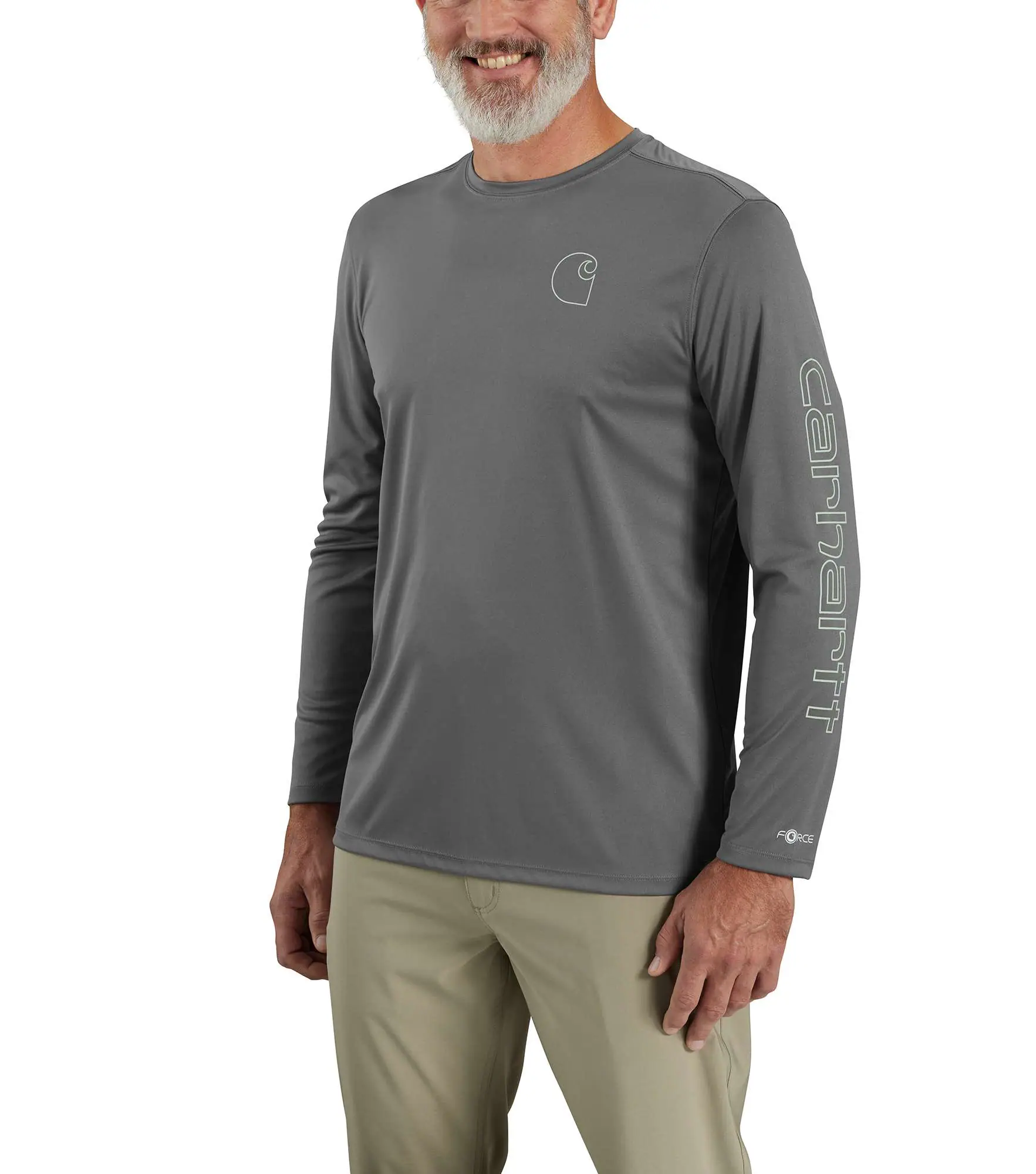 Force Sun Defender™ Lightweight Long-Sleeve Logo Graphic T-Shirt