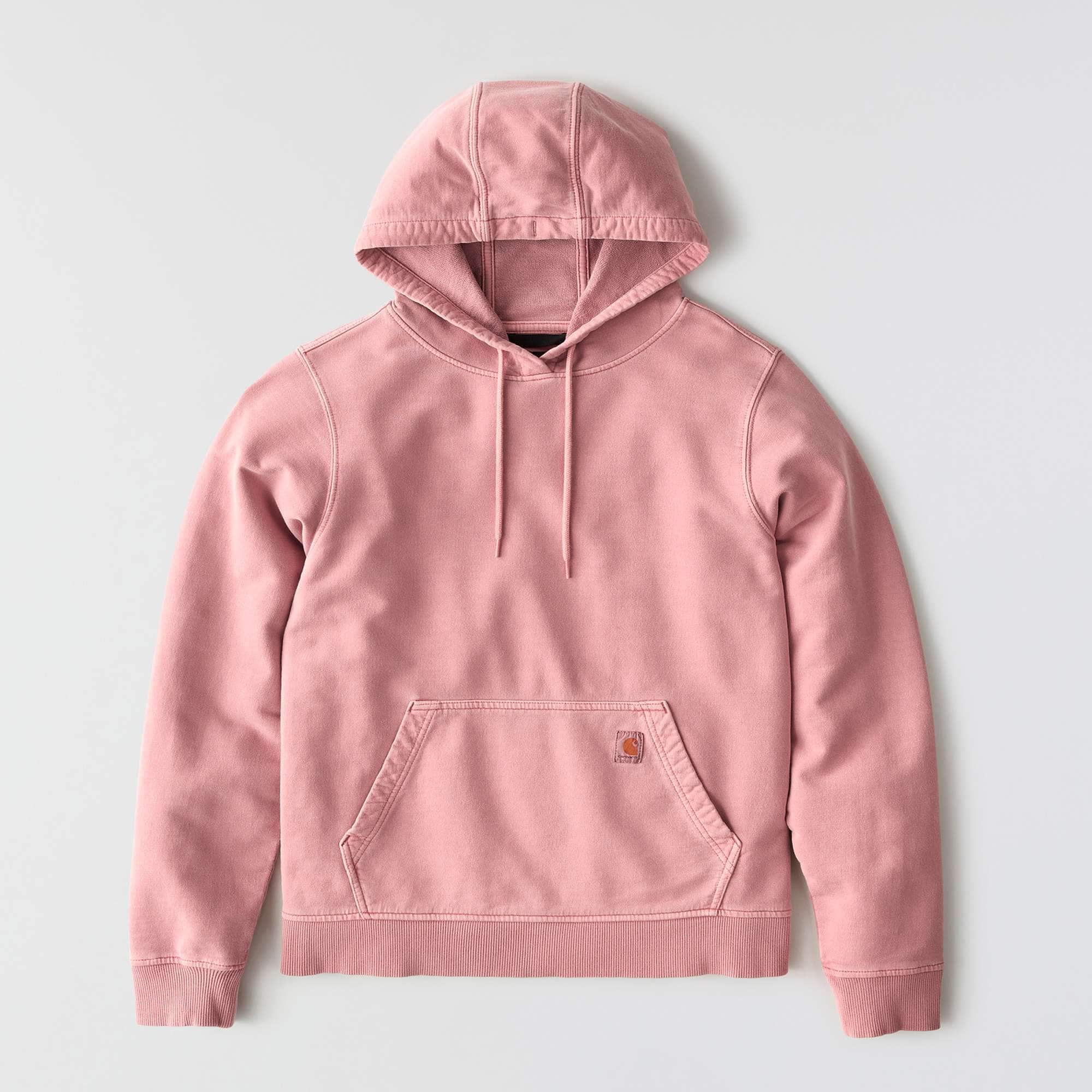 Women's Relaxed Fit Midweight Garment Dye French Terry Hooded Sweatshirt