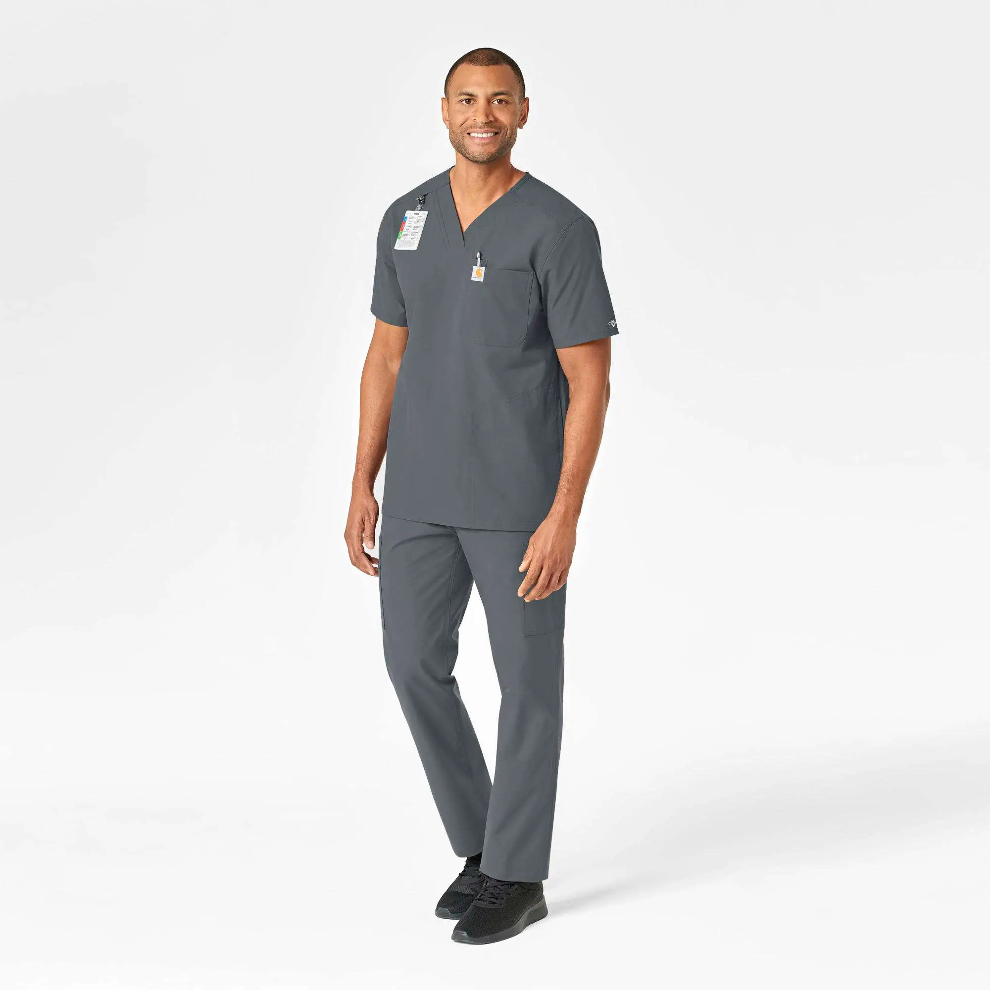 Force Essentials V-Neck Shirttail Scrub Top