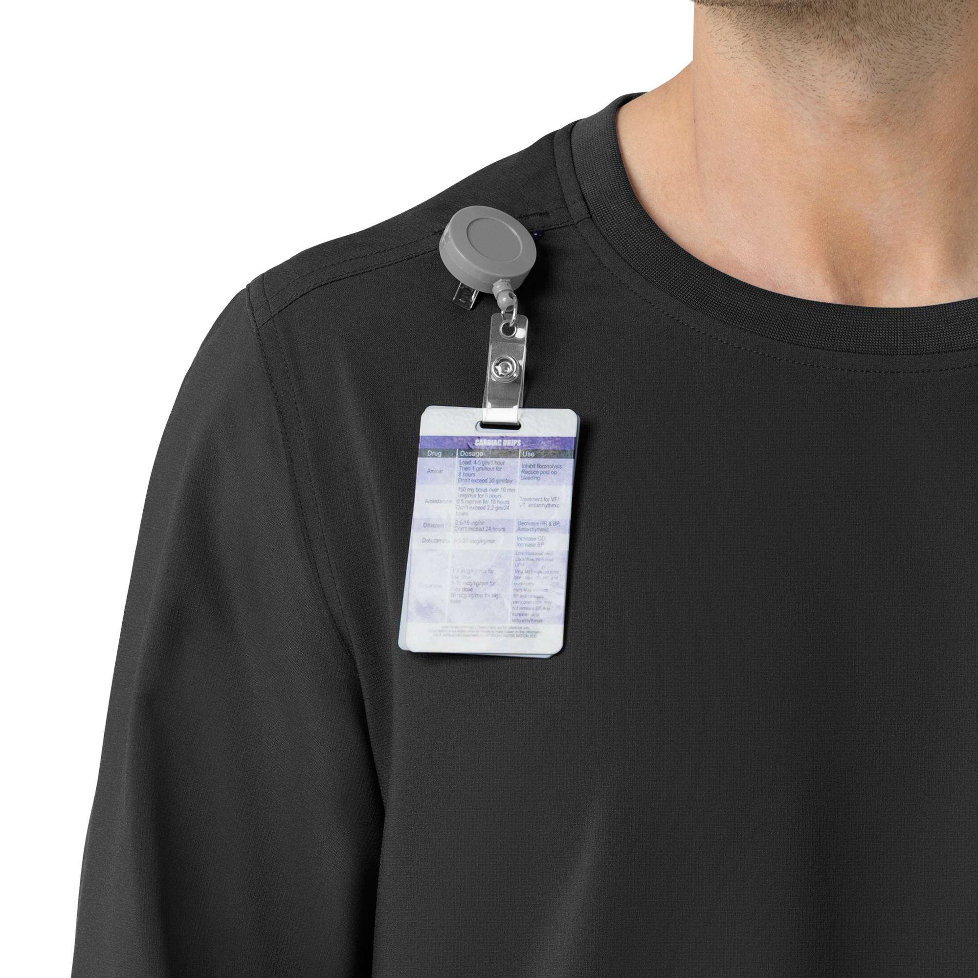 Force Cross-Flex Crew Neck Long Sleeve Scrub Top