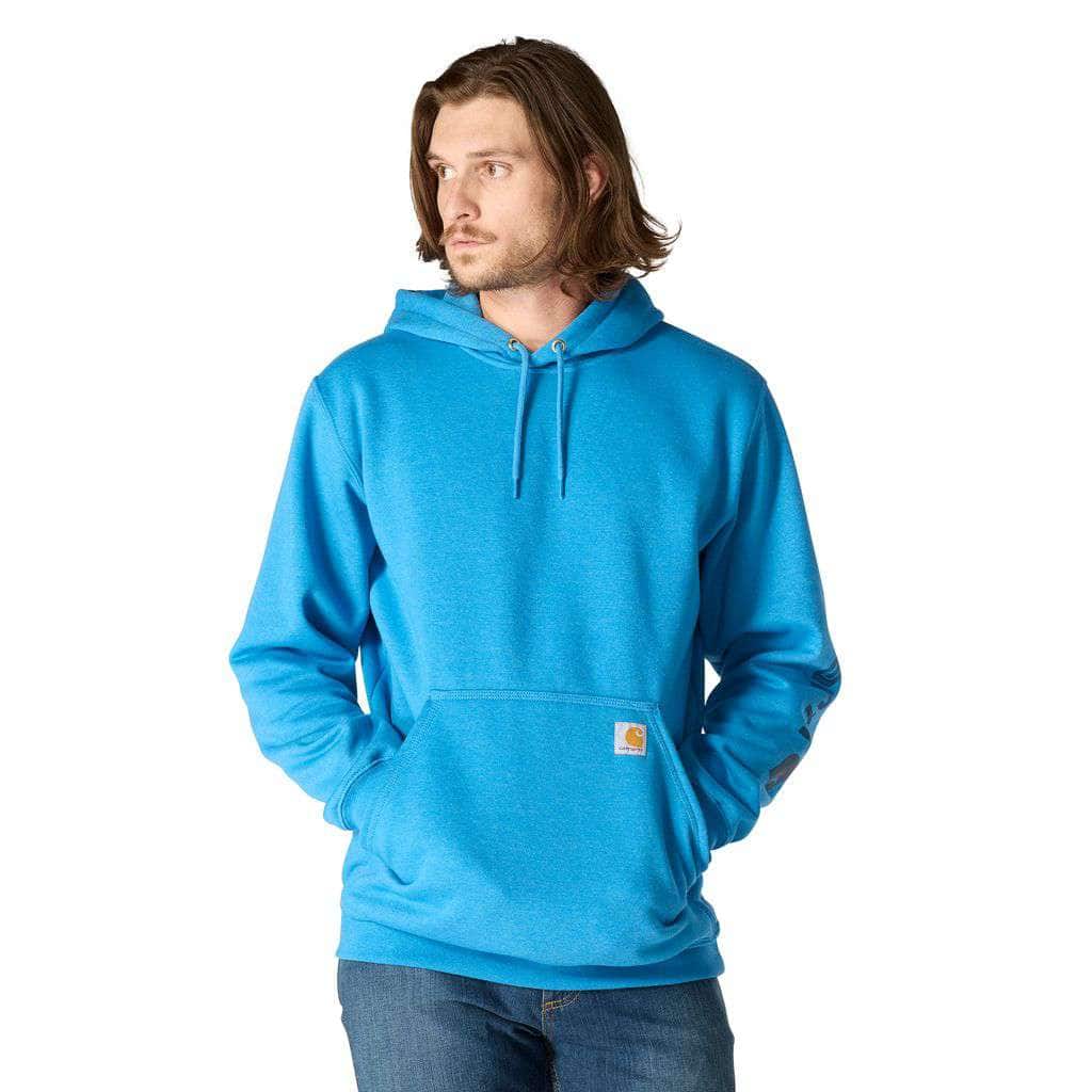 Loose Fit Midweight Logo Sleeve Graphic Hoodie