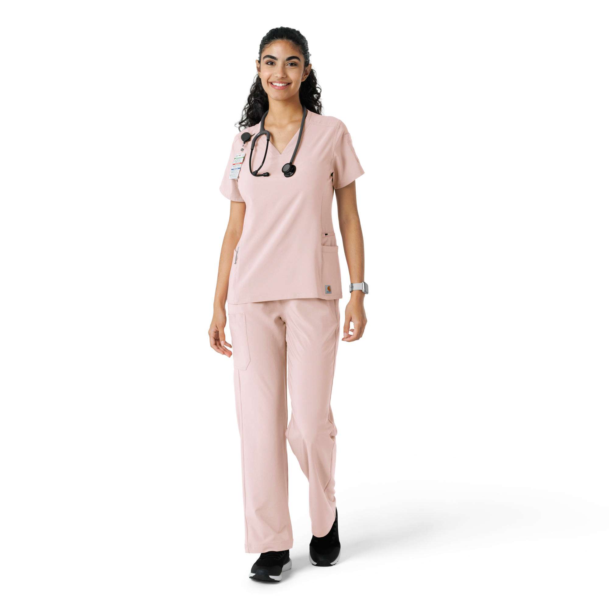 Women's Force Cross-Flex Knit Panel Scrub Top
