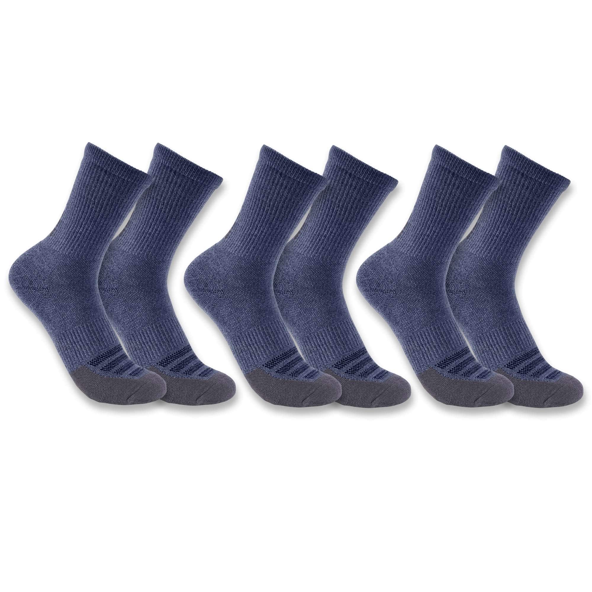 Women's Carhartt Force® Midweight Logo Crew Sock 3 Pack