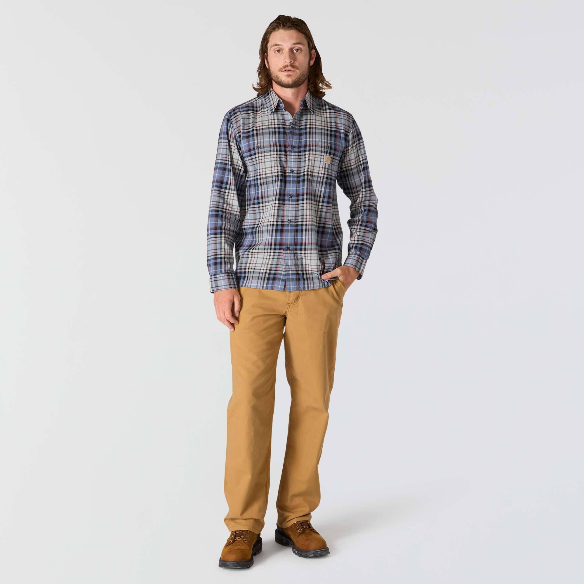 Rugged Flex™ Relaxed Fit Lightweight Long-Sleeve Plaid Shirt