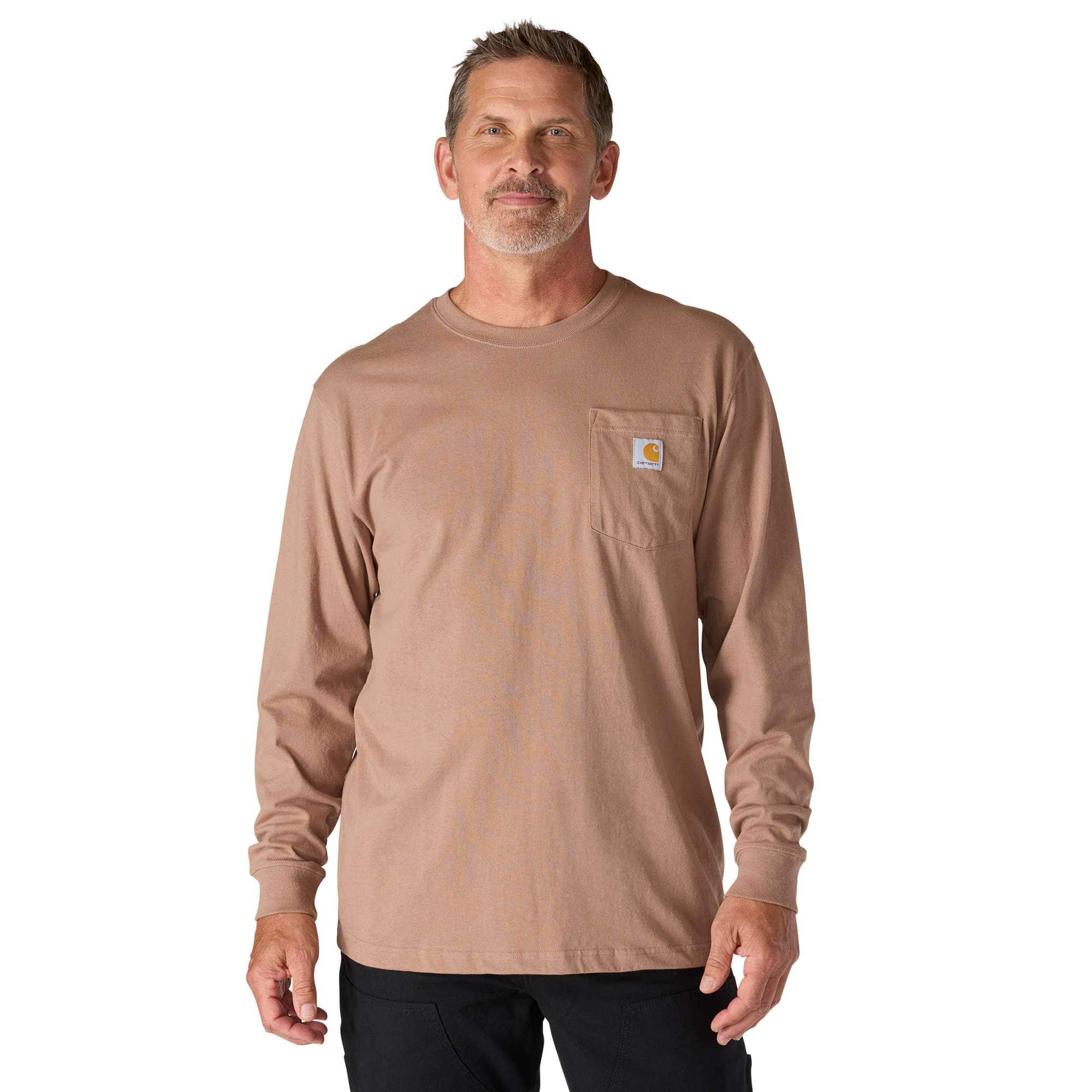 Loose Fit Heavyweight Long-Sleeve Pocket T-Shirt