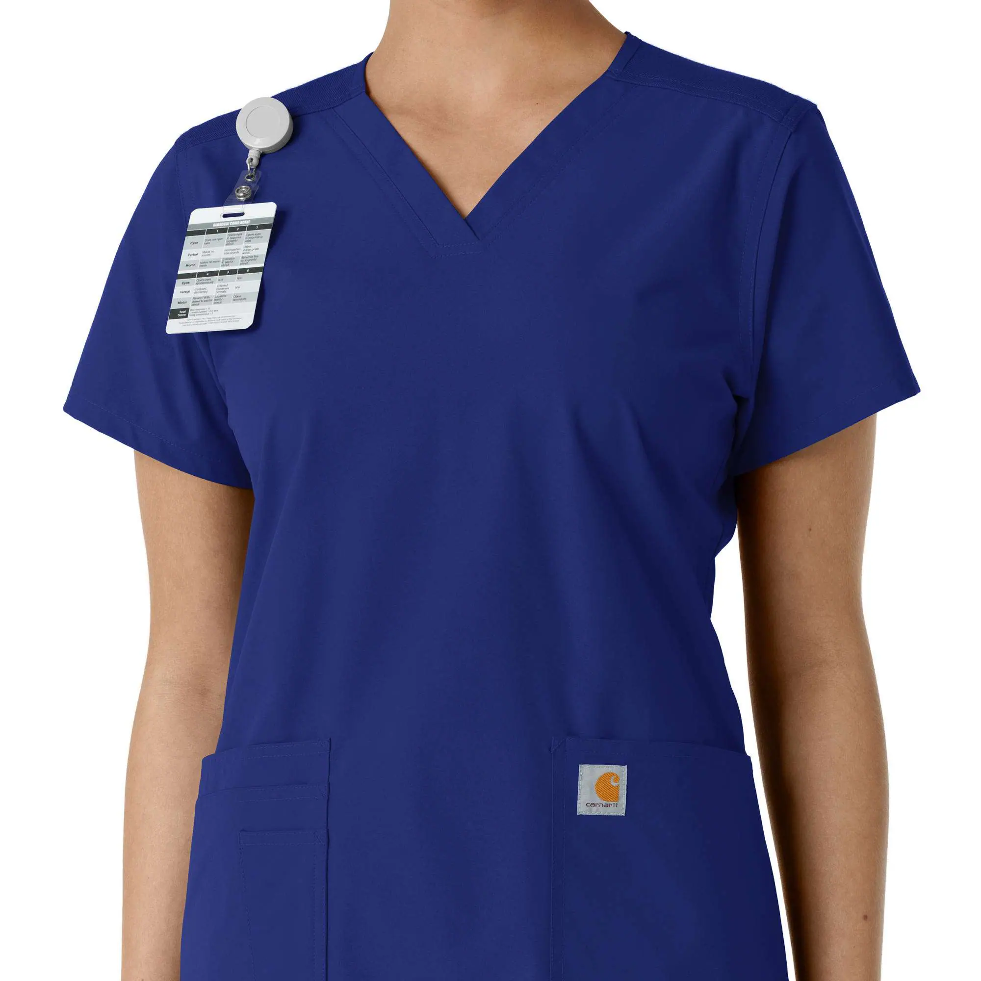 Women's Force Essentials V-Neck Knit Panel Scrub Top