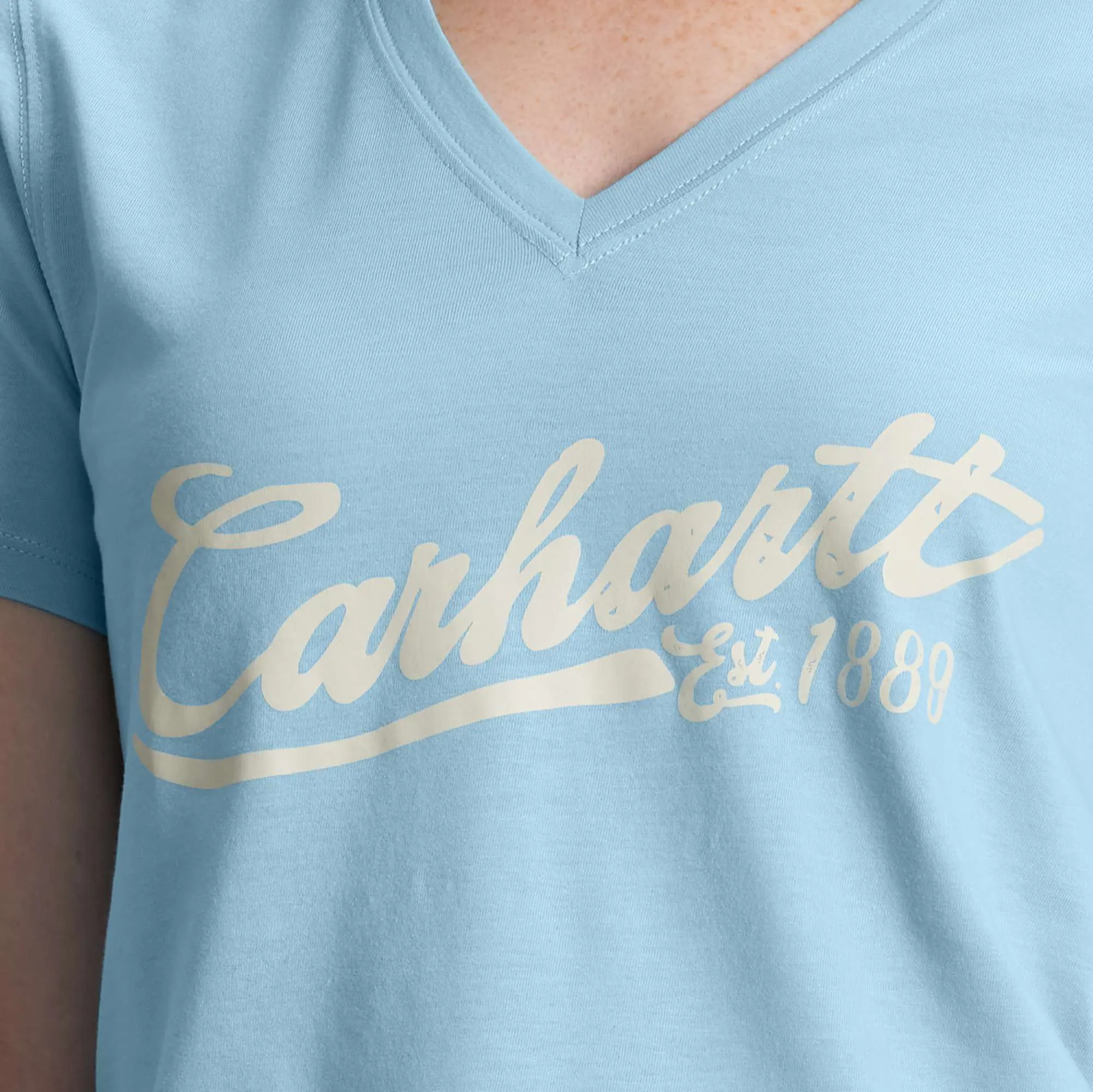 Women's TENCEL™ Fiber Series Relaxed Fit Short-Sleeve Graphic V-Neck T-Shirt