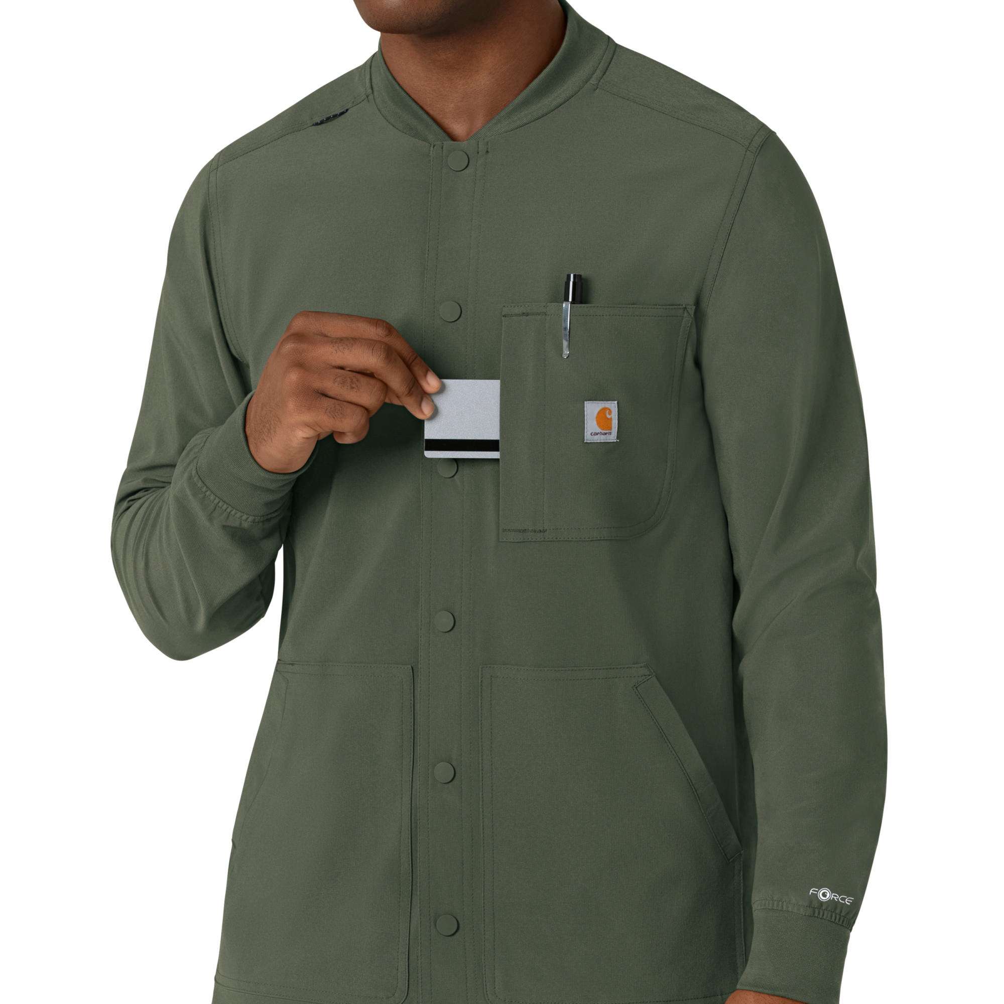 Force Cross-Flex Men's Shirt Scrub Jacket