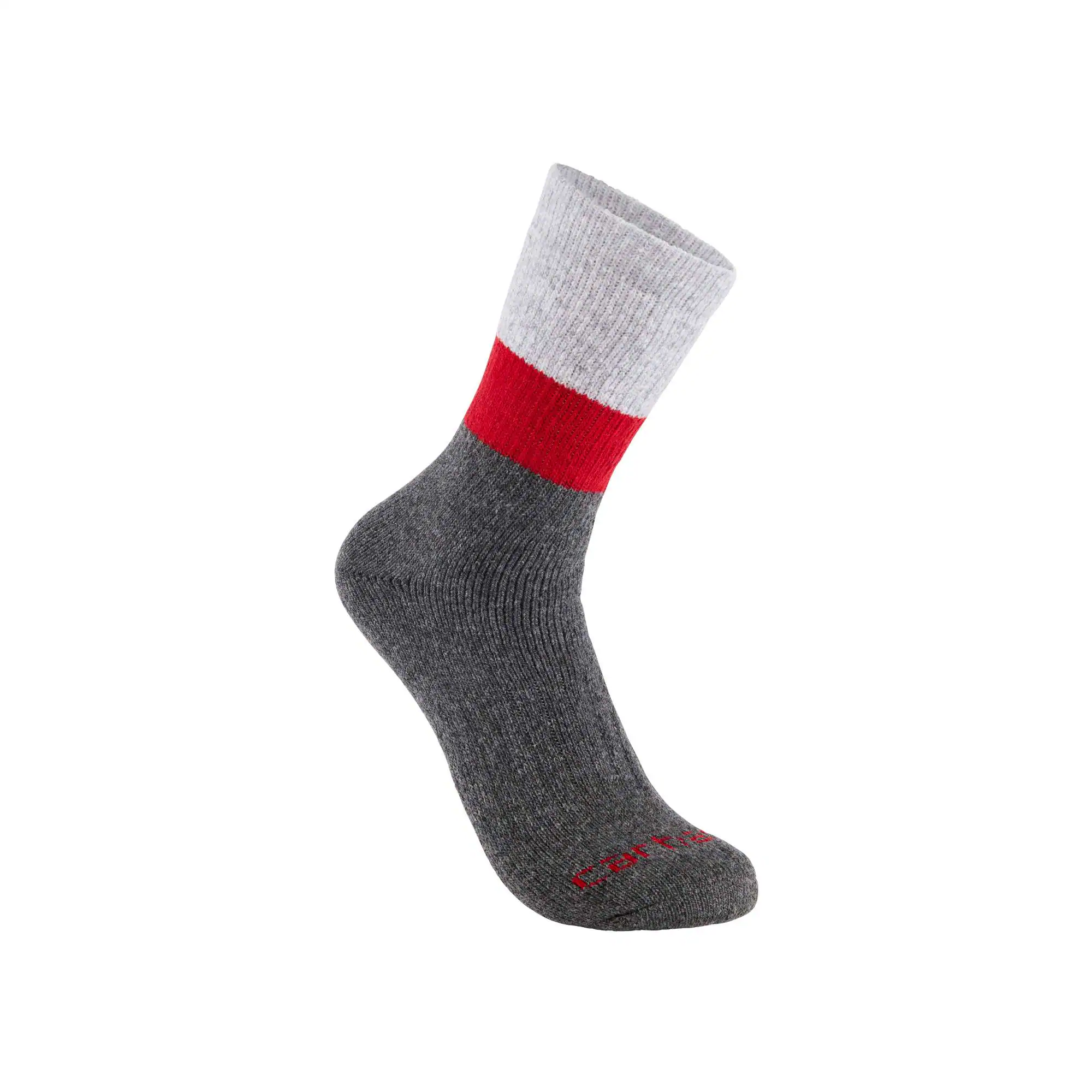 Midweight Synthetic-Wool Blend Colorblock Crew Sock 2-Pack