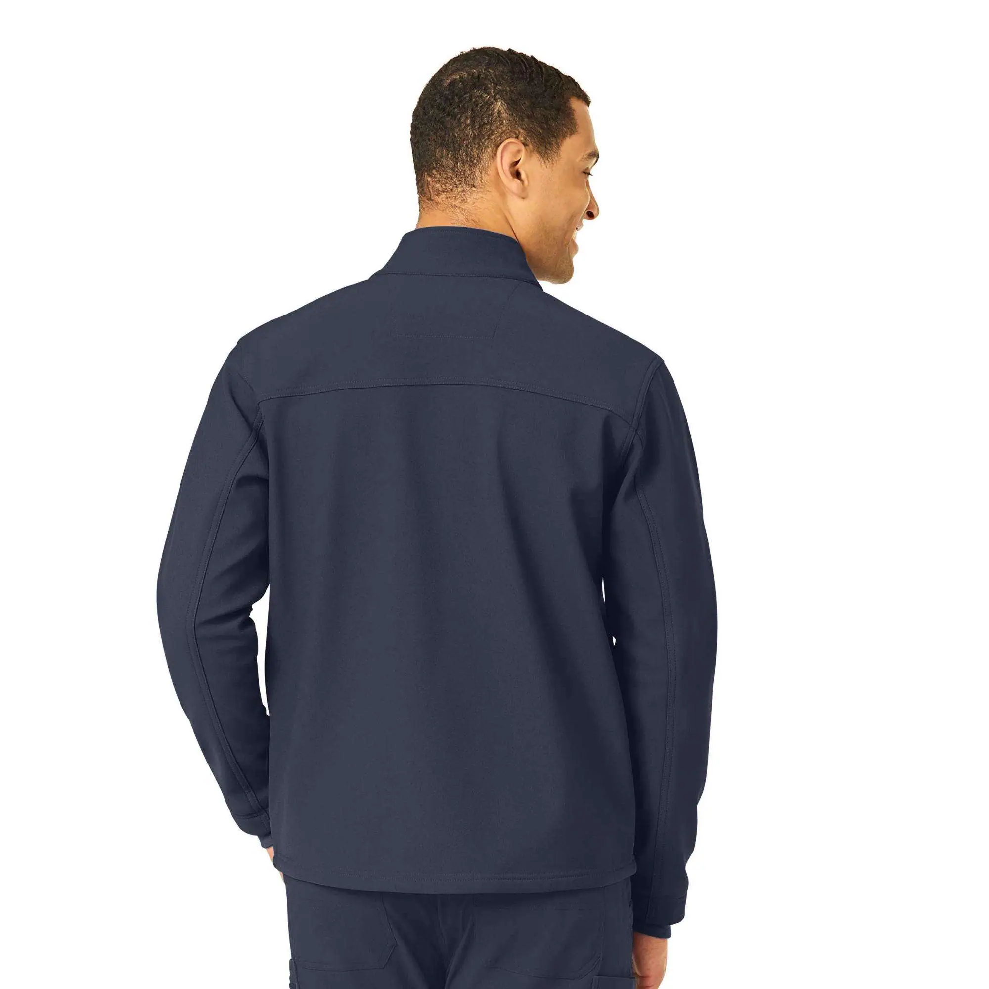 Rugged Flex® Peak Bonded Fleece Scrub Jacket