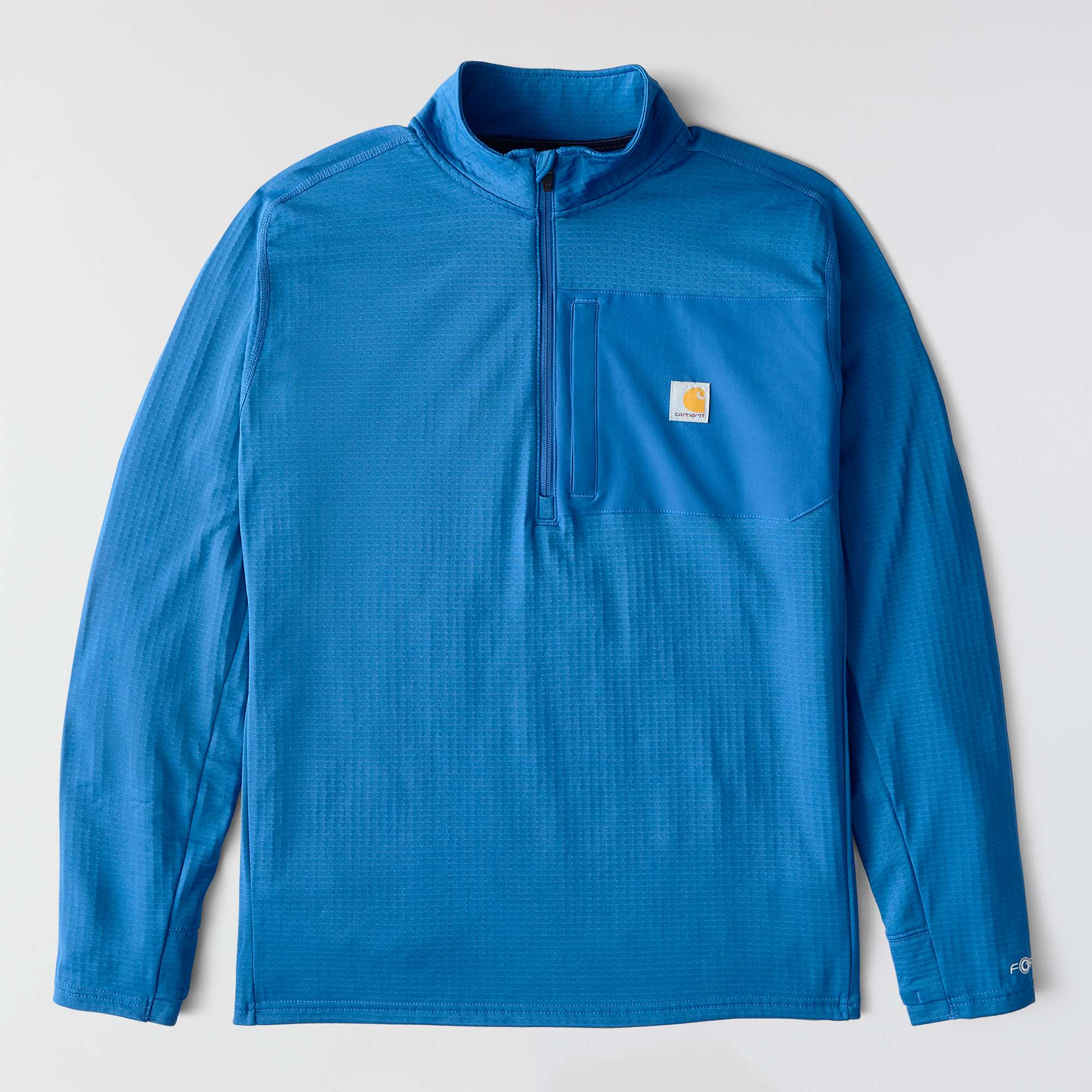 Carhartt Force® Relaxed Fit Mock Neck Half-Zip Fleece-Lined Shirt