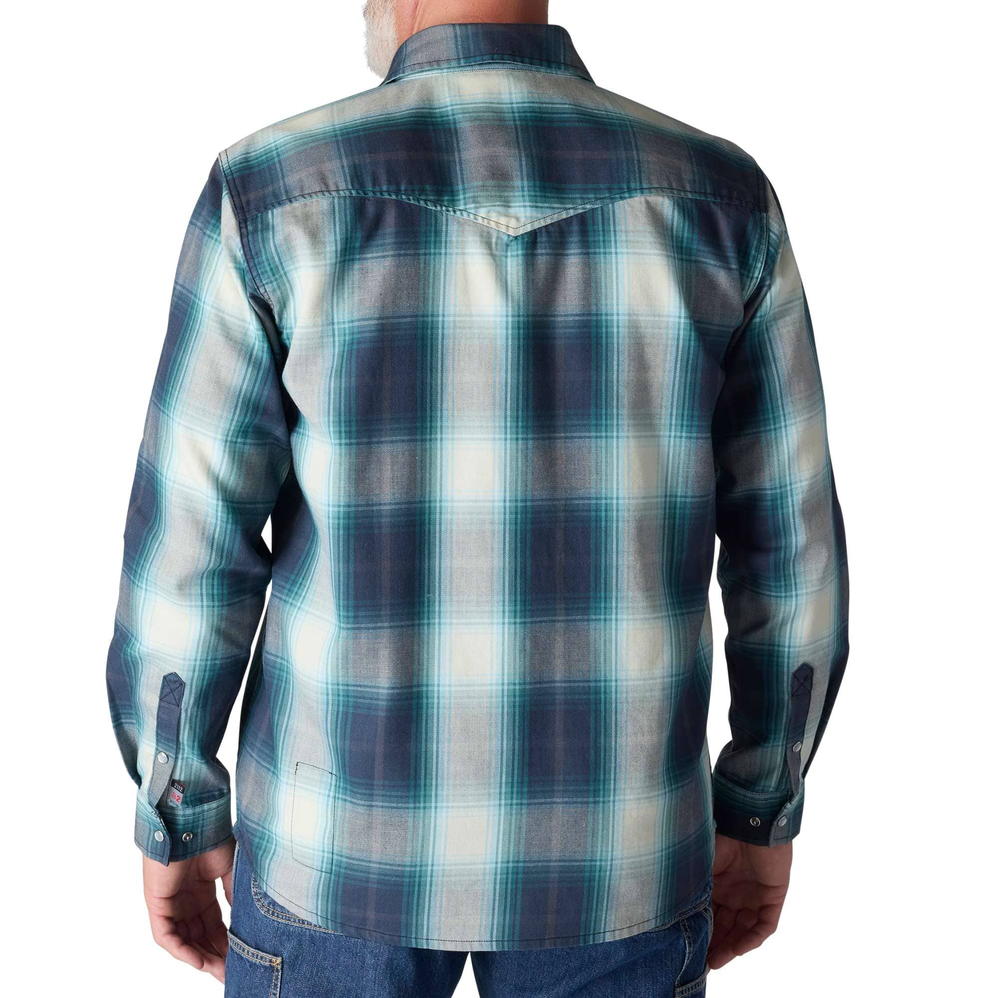 Flame Resistant Montana Relaxed Fit Midweight Twill Snap Front Plaid Shirt