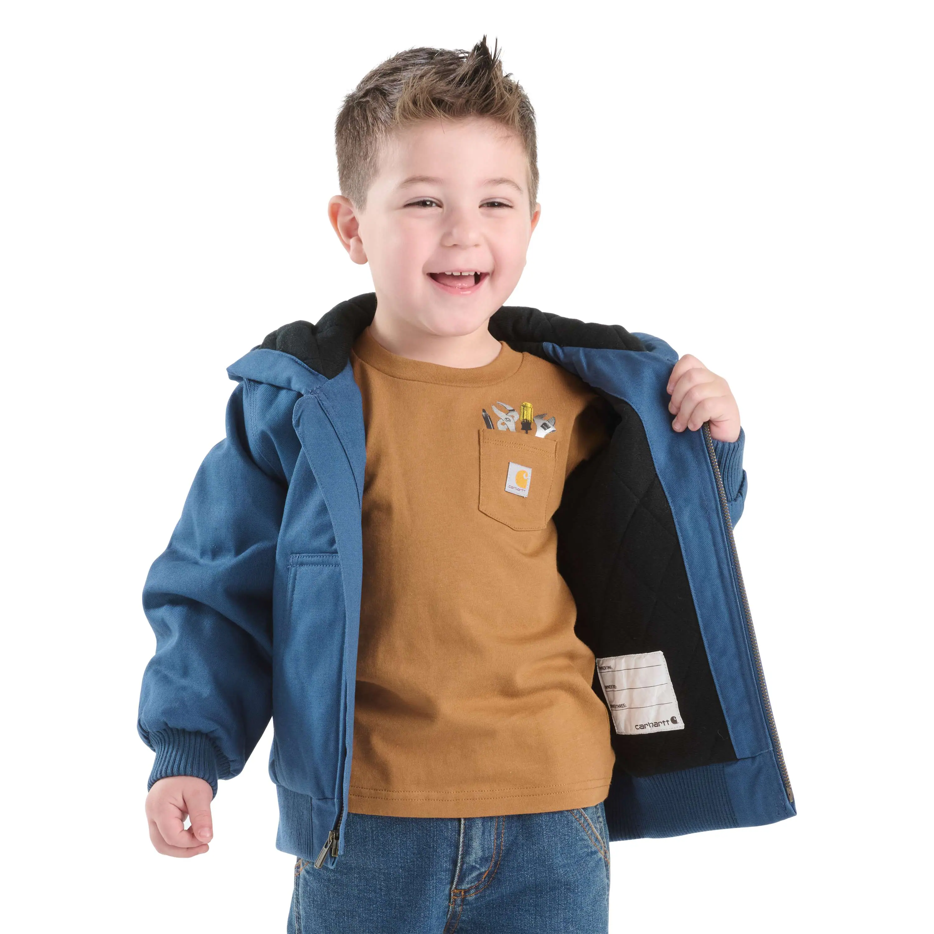 Boys' Canvas Insulated Hooded Active Jac (Baby/Toddler)