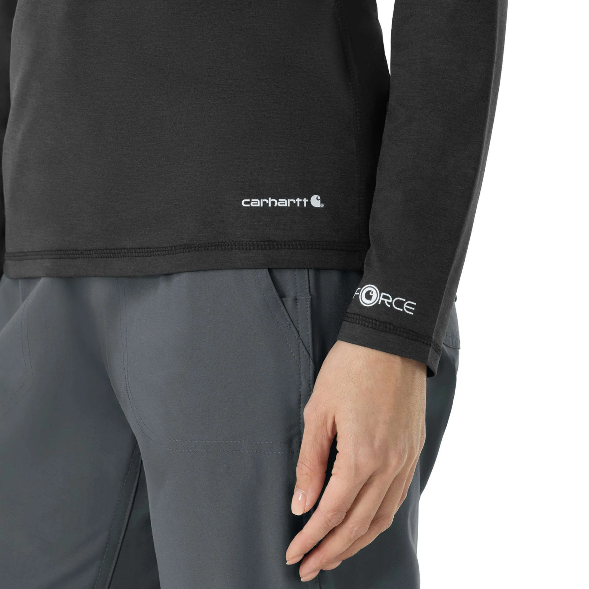 Women's Force Sub-Scrubs Heathered Performance Long Sleeve Tee