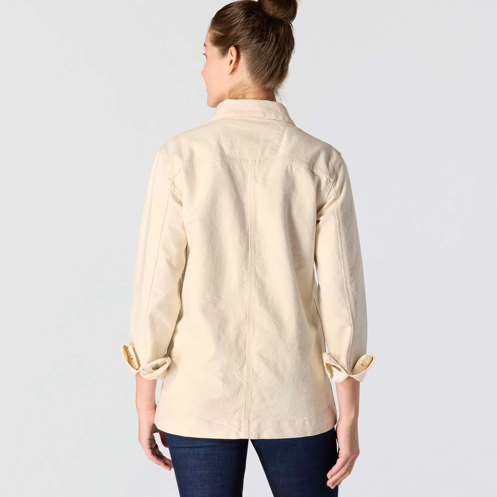 Women's Rugged Flex® Loose Fit Canvas Chore Coat - 1 Warm Rating