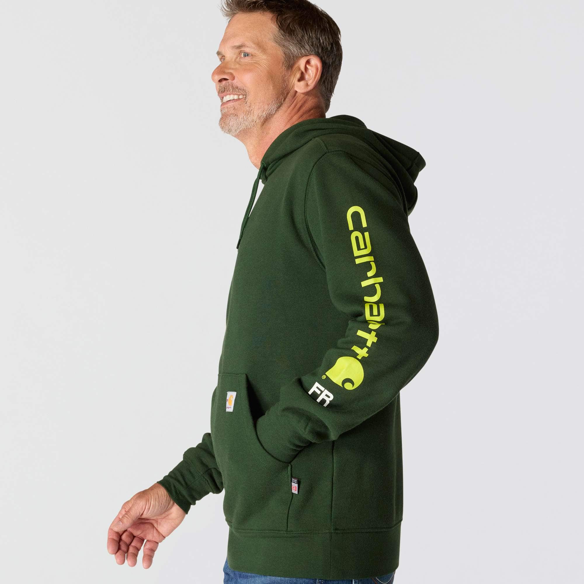 Flame-Resistant Carhartt Force® Loose Fit Midweight Hooded Logo Graphic Hoodie