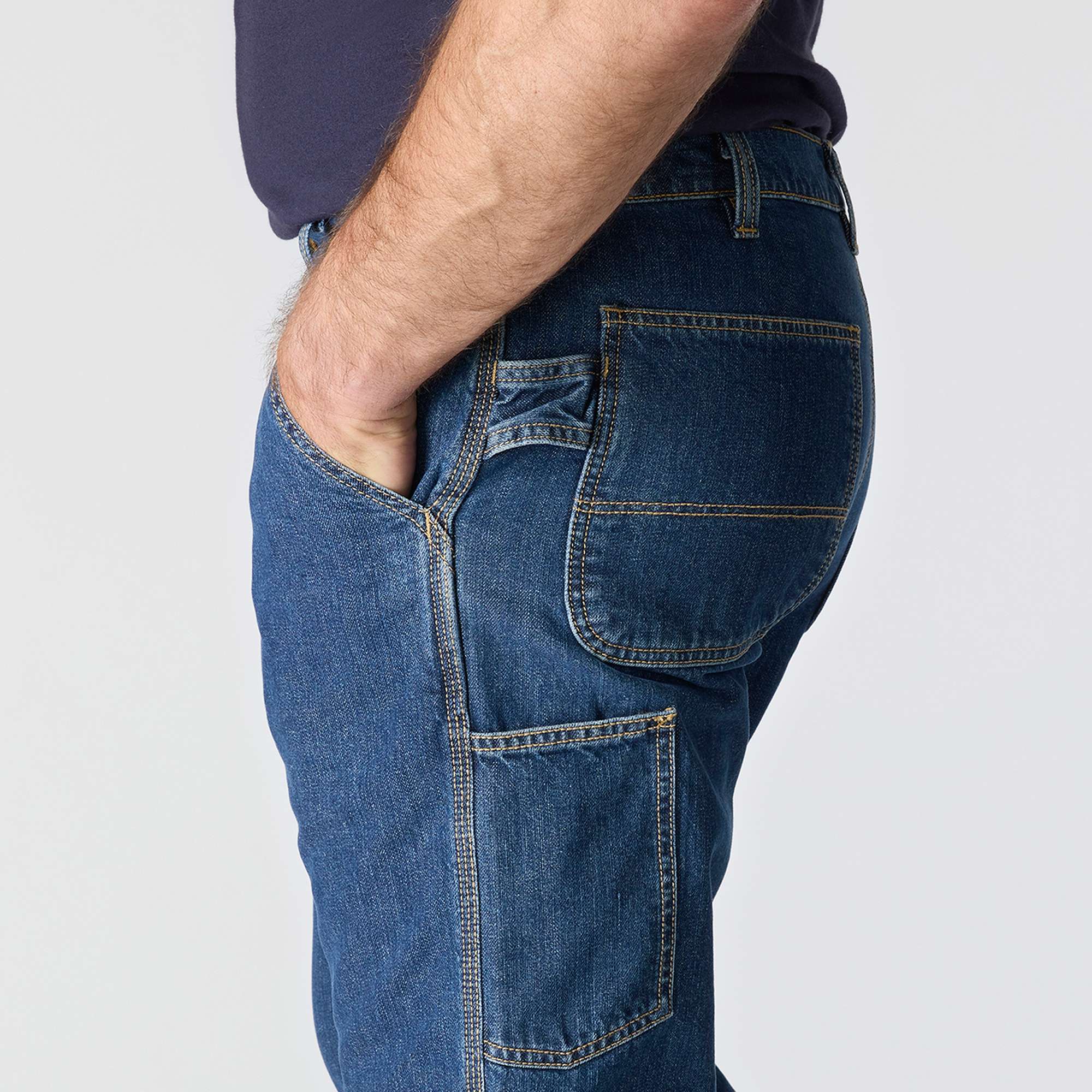 FR Loose Straight Denim Dungaree