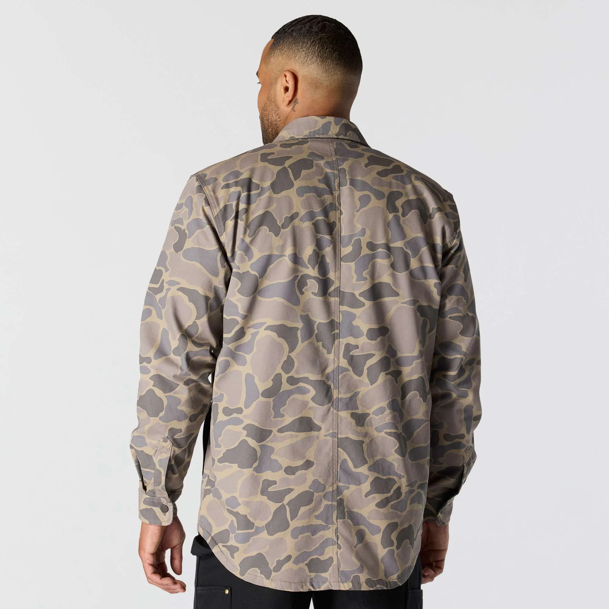 Rugged Flex® Relaxed Fit Canvas Fleece-Lined Shirt Jac