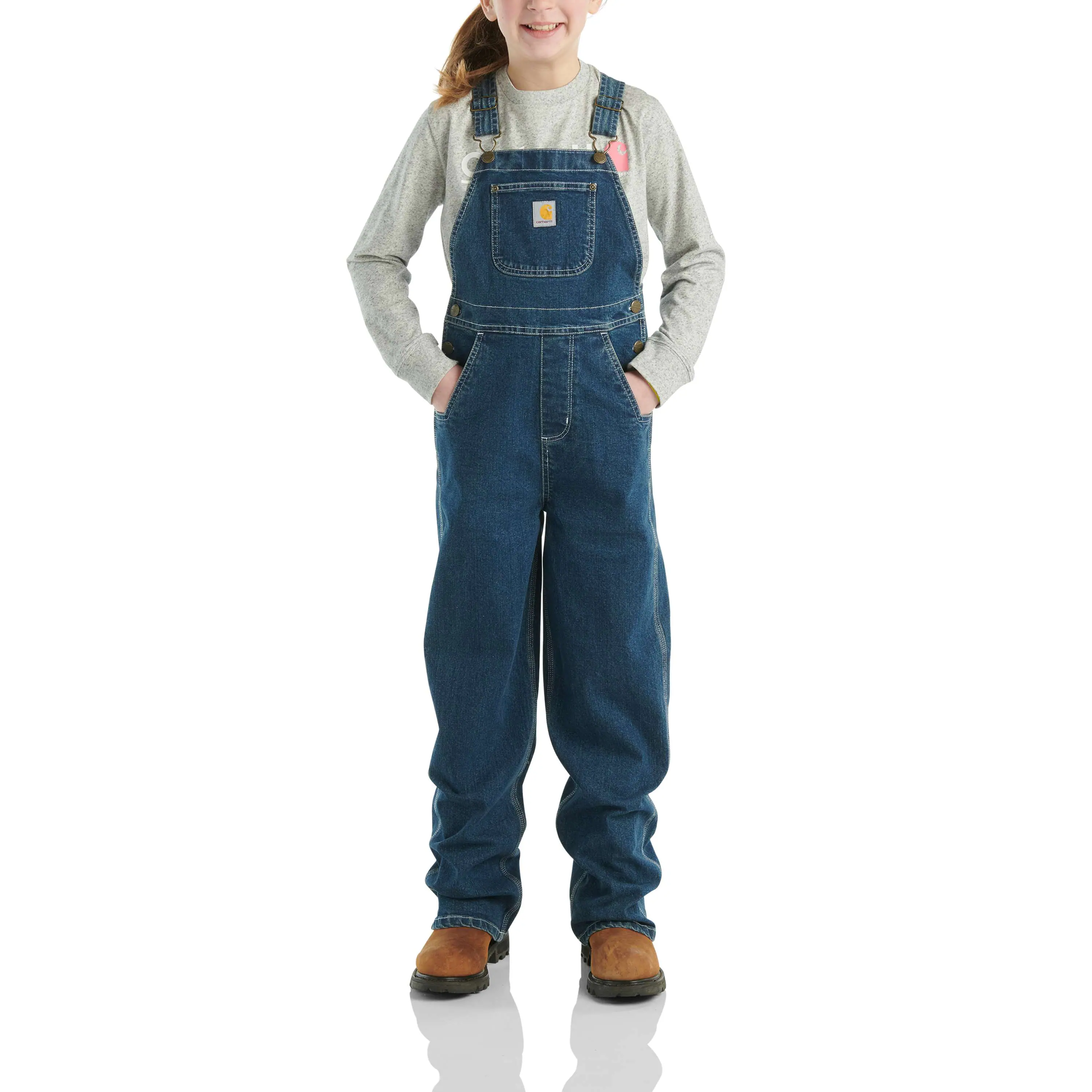 Girls' Unlined Denim Bib Overall (Child/Youth)